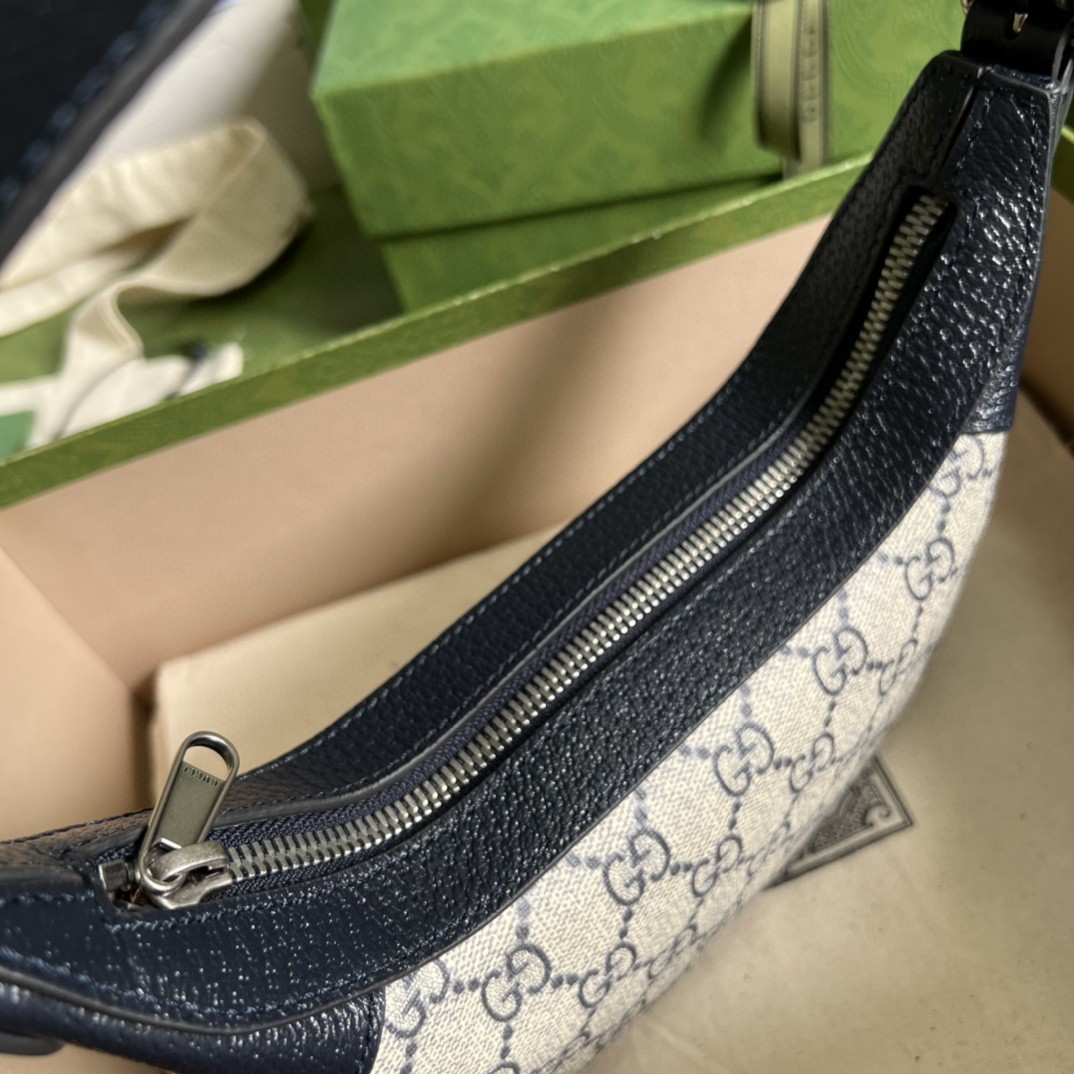 Gucci Ophidia GG Mini Bag Beige And Blue GG Supreme Canvas For Women 7.9in/20cm GG 658551 96IWN 4076