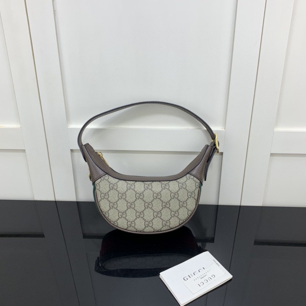 Gucci Ophidia GG Mini Bag Beige And Dusty Grey GG Supreme Canvas For Women 8in/20cm GG