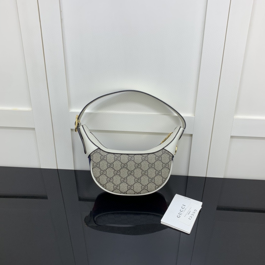 Gucci Ophidia GG Mini Bag Beige And Ebony GG Supreme Canvas For Women 7.9in/20cm GG 658551 96IWG 9794