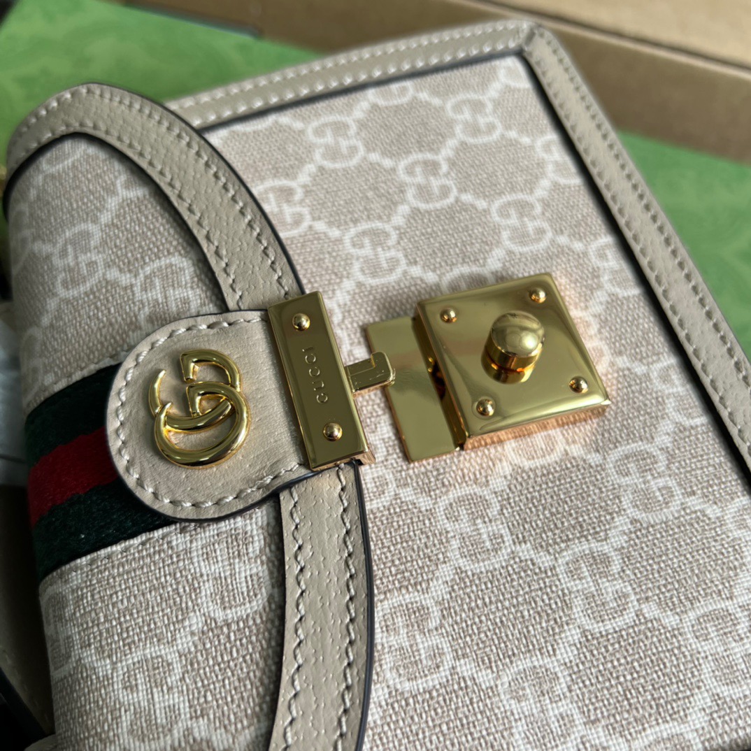 Gucci Ophidia GG Mini Shoulder Bag Beige For Women, Women’s Bags 6.9in/18cm GG 696180 UULAG 9682