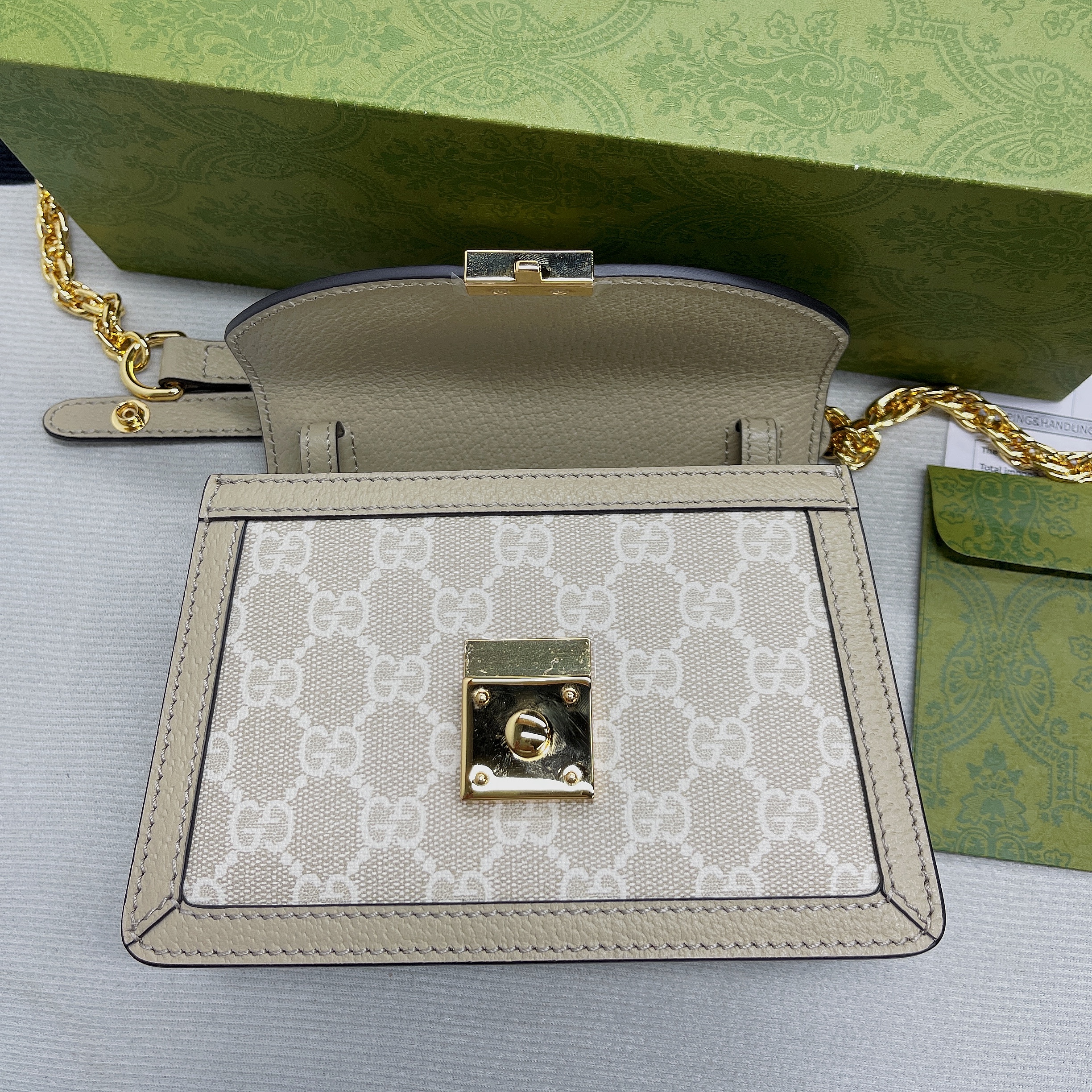 Gucci Ophidia GG Mini Shoulder Bag Beige For Women, Women’s Bags 6.9in/18cm GG 696180 UULAG 9682