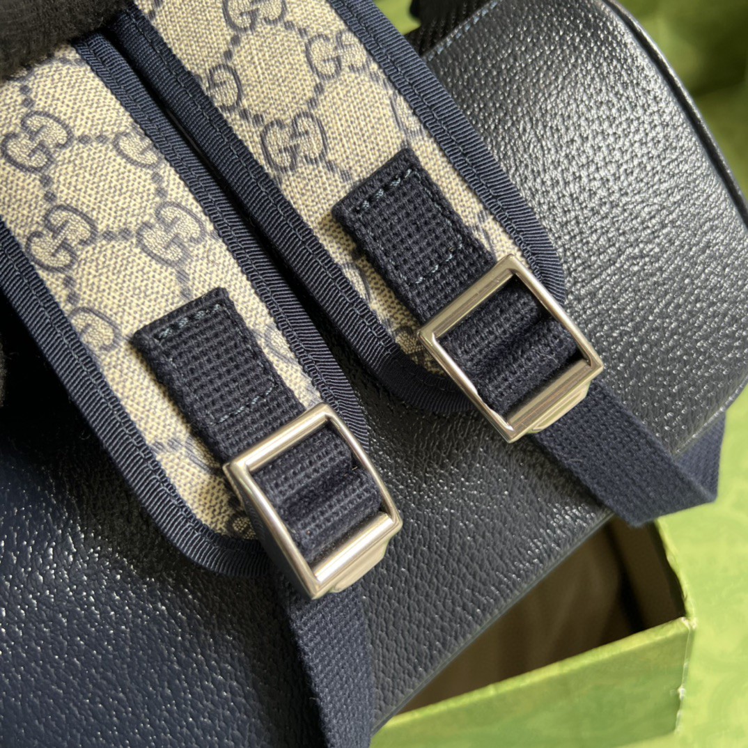 Gucci Ophidia GG Small Backpack Beige And Blue GG Supreme Canvas For Women 11.5in/29cm Beige