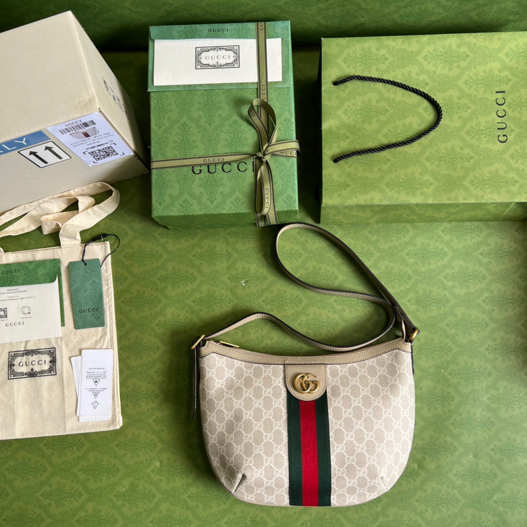 Gucci Ophidia GG Small Shoulder Bag Beige For Women, Women’s Bags 11.8in/30cm GG 598125 UULAT 9682