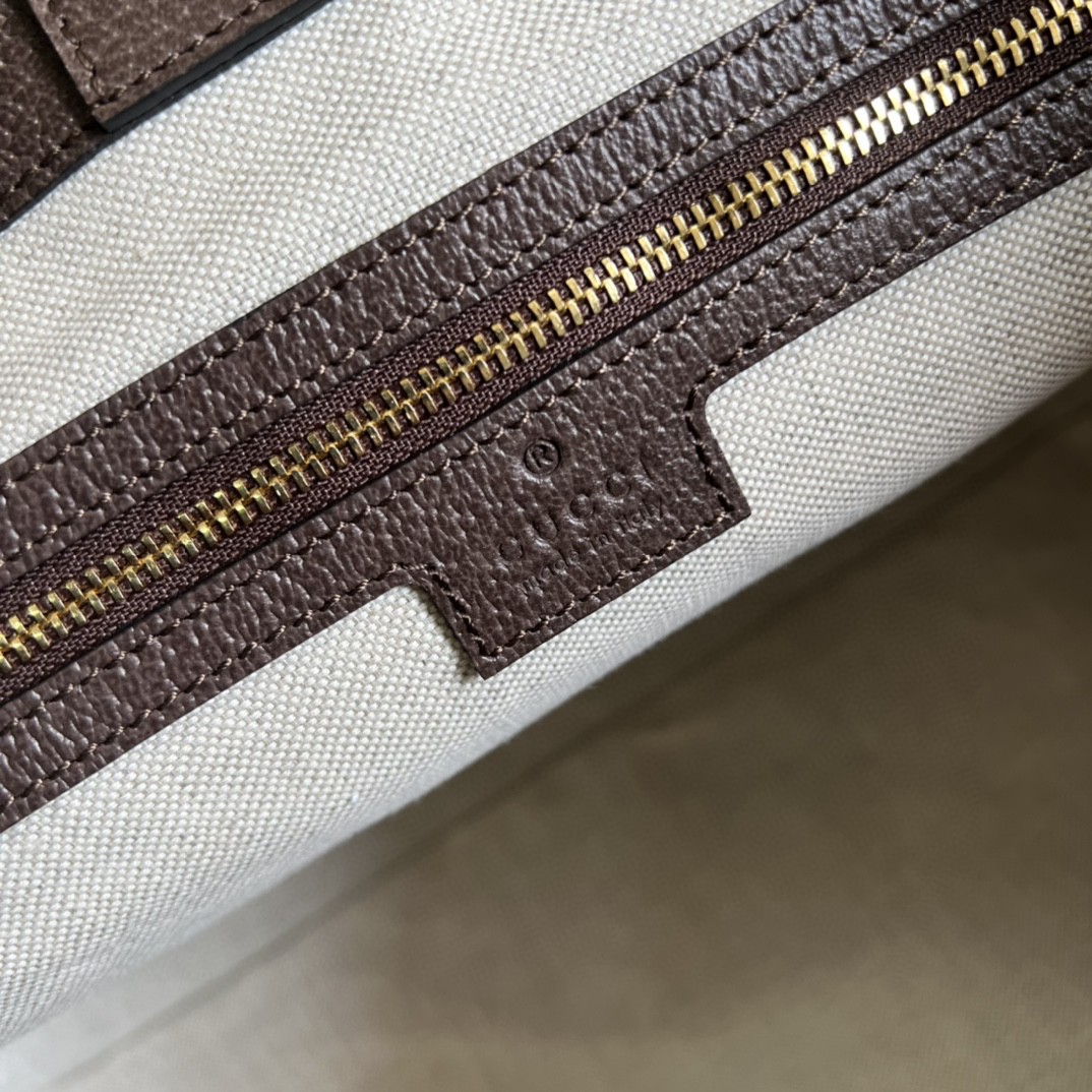 Gucci Ophidia Jumbo GG Medium Tote Camel And Ebony Jumbo Canvas For Women 15in/38cm 631685 UKMDG 2570