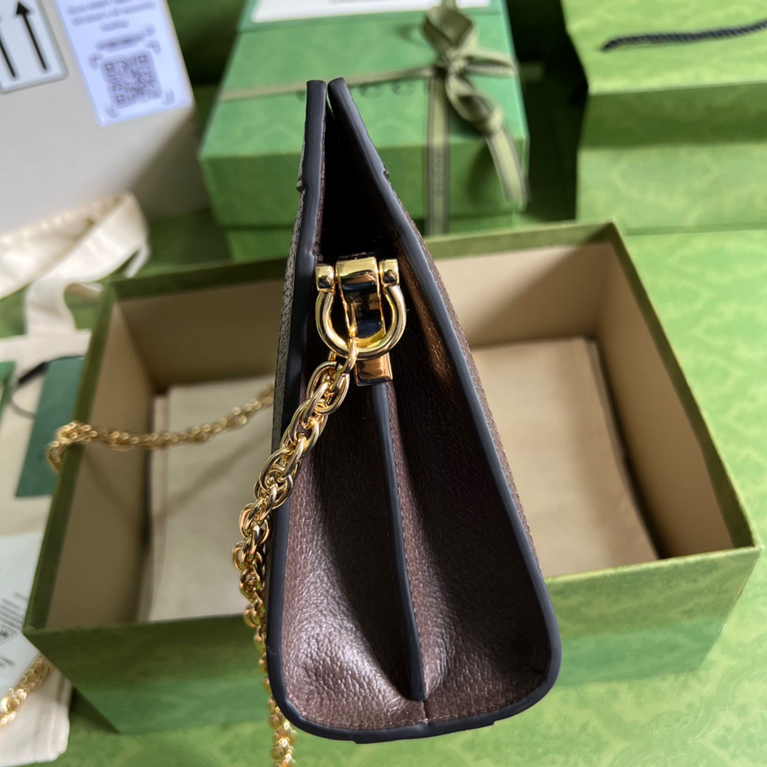 Gucci Ophidia Jumbo GG Small Shoulder Bag Brown For Women, Women’s Bags 10.2in/26cm