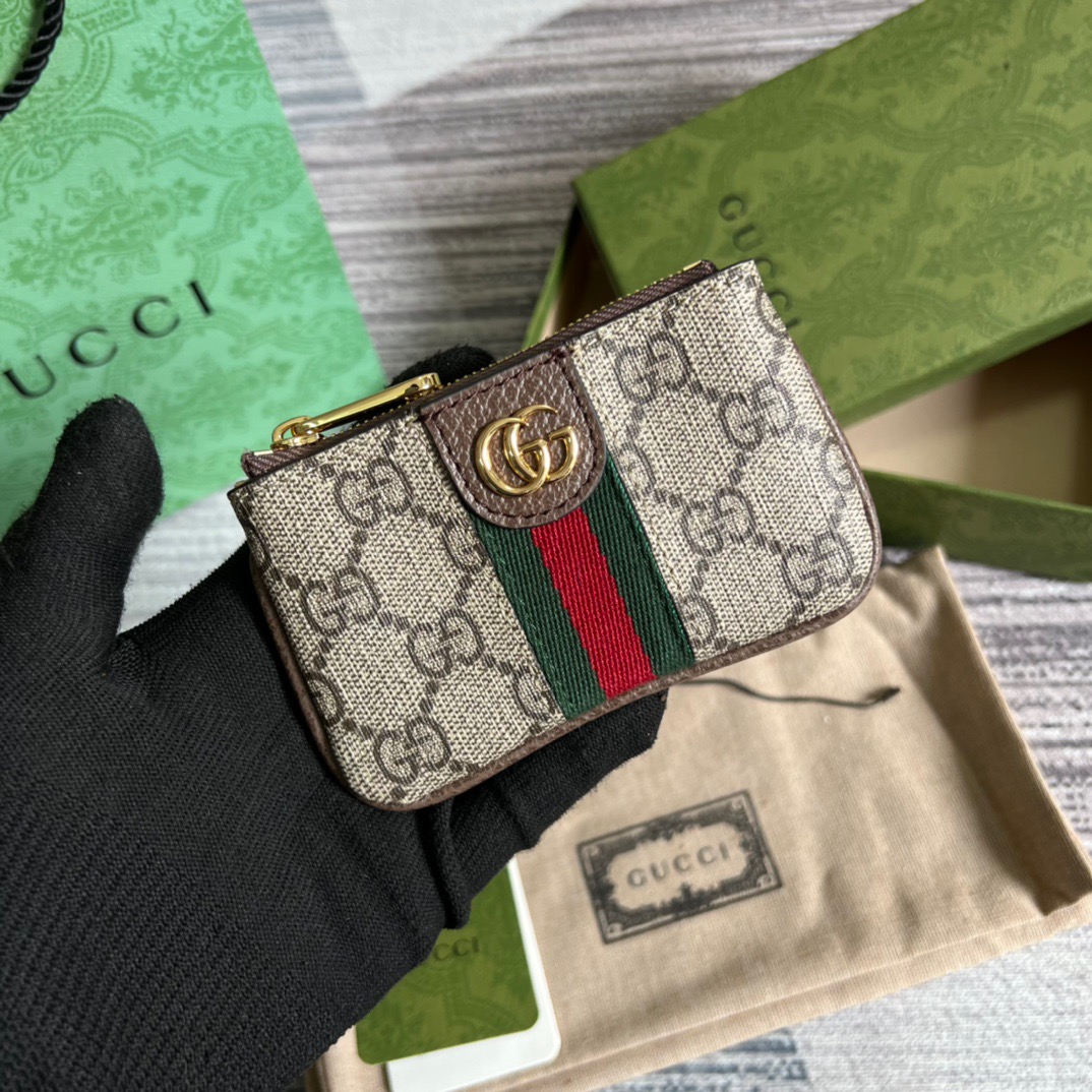 Gucci Ophidia Key Case Supreme Canvas Beige For Women? 4.9in/12.5cm 671722 96IWG 8745