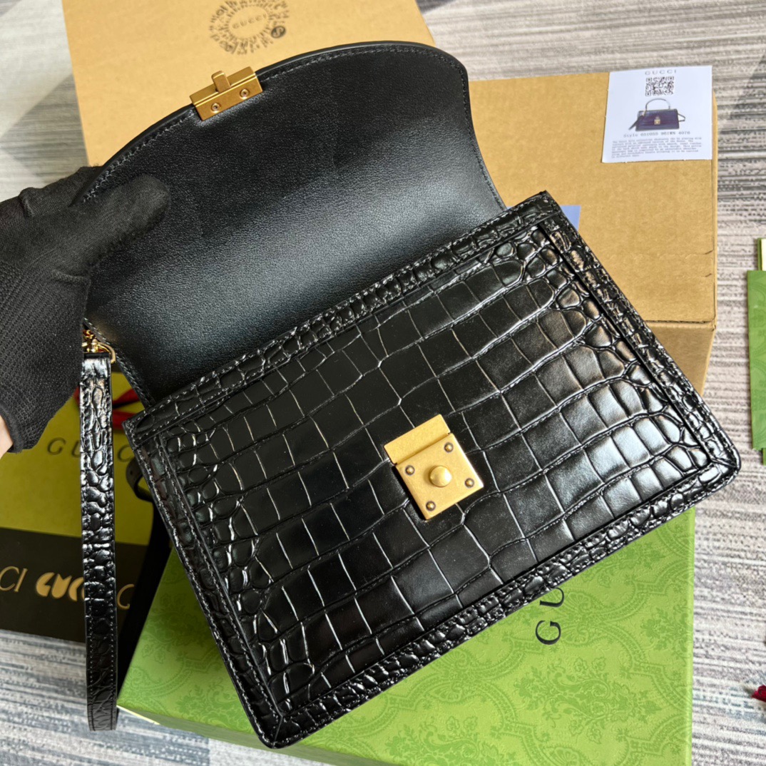 Gucci Ophidia Small GG Top Handle Bag Balck For Women, Women’s Bags 9.8in/25cm GG