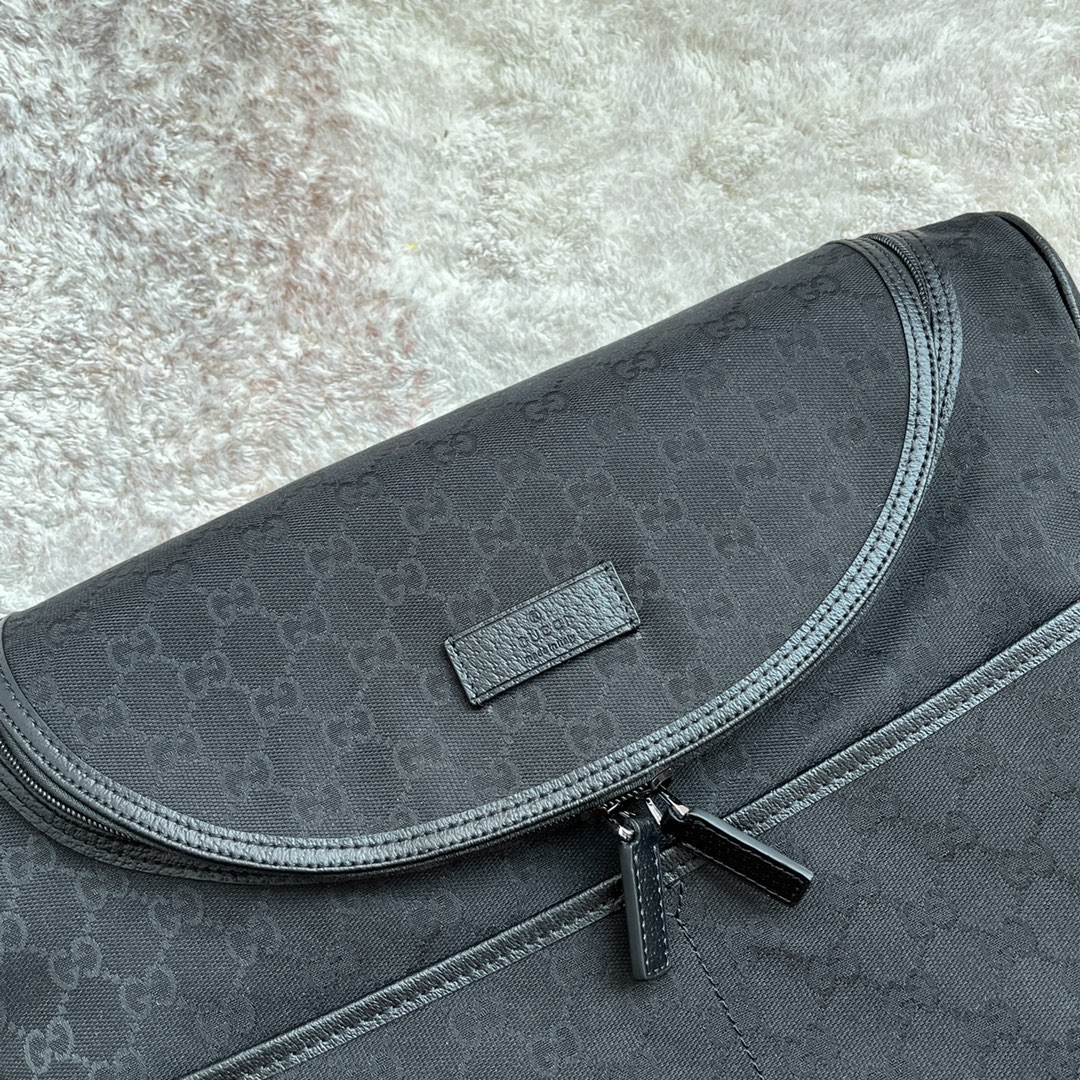 Gucci Original GG Baby Changing Bag Black For Women, Women’s Bags 16.9in/43cm GG