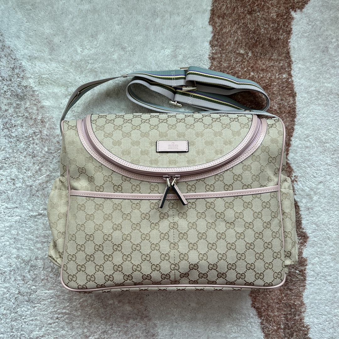 Gucci Original GG Baby Changing Bag Brown For Women, Women’s Bags 16.9in/43cm GG