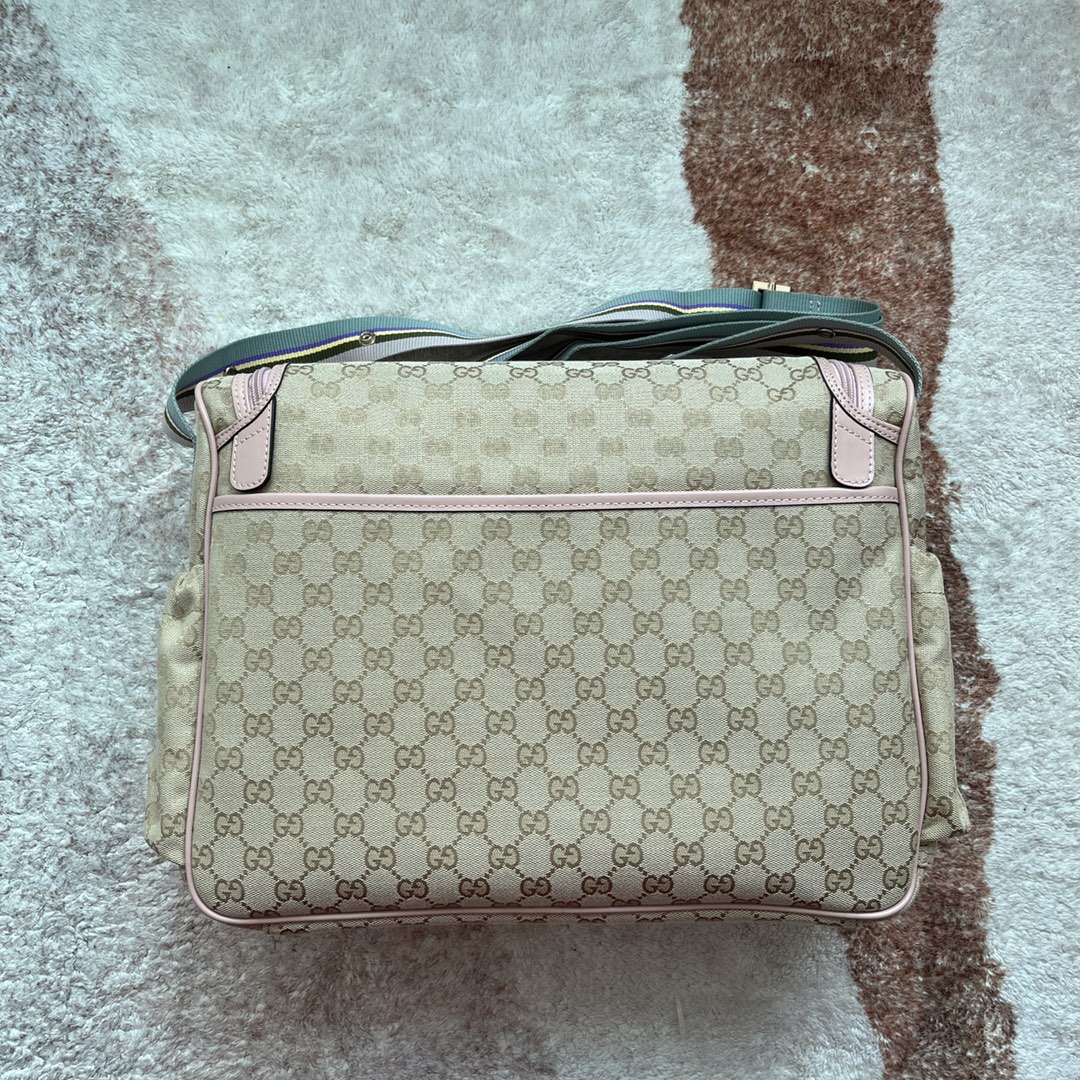 Gucci Original GG Baby Changing Bag Brown For Women, Women’s Bags 16.9in/43cm GG