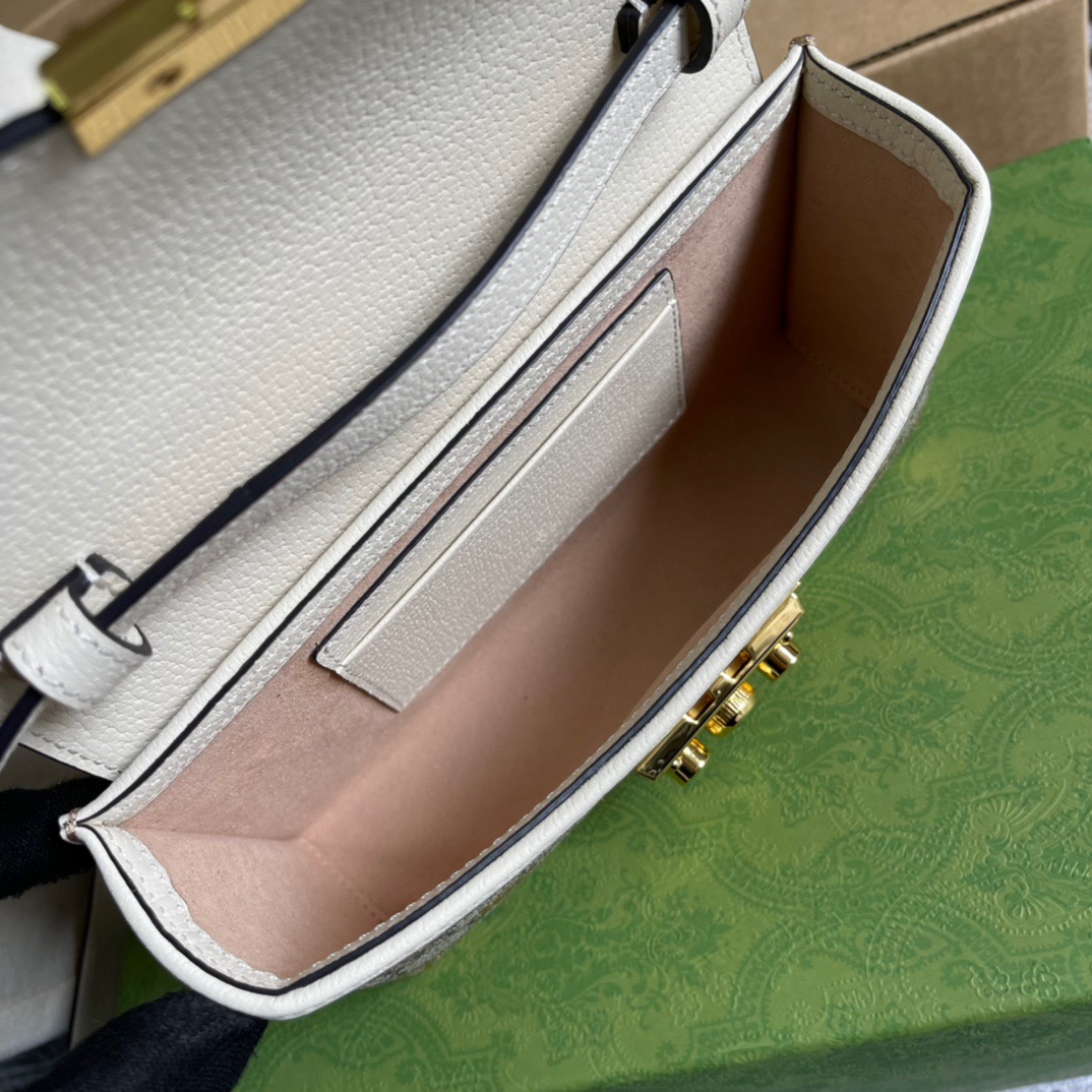 Gucci Padlock Mini Bag Beige For Women, Women’s Bags 7in/18cm GG