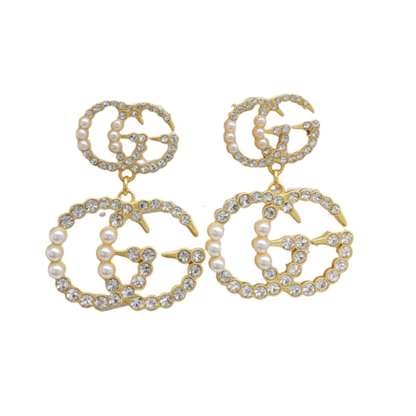 Gucci Pearl Stud Earrings Gold For Women