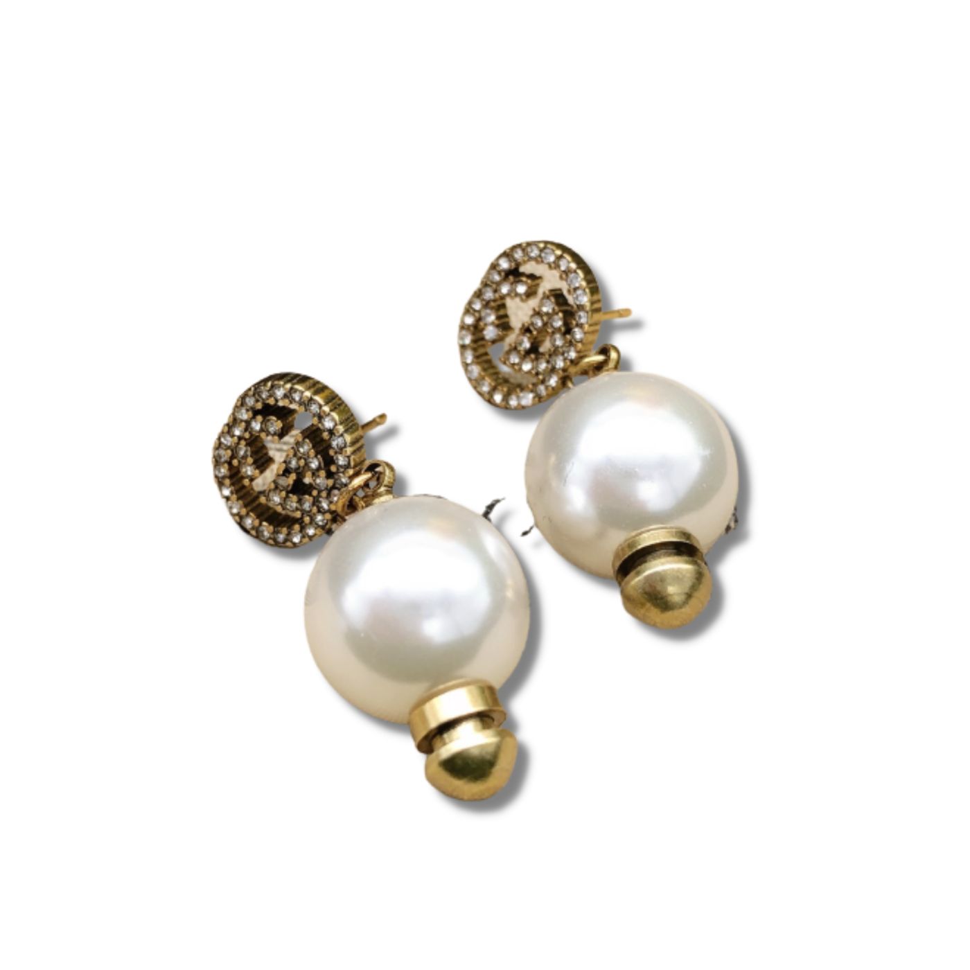 Gucci Pearls Earrings Gold For Women