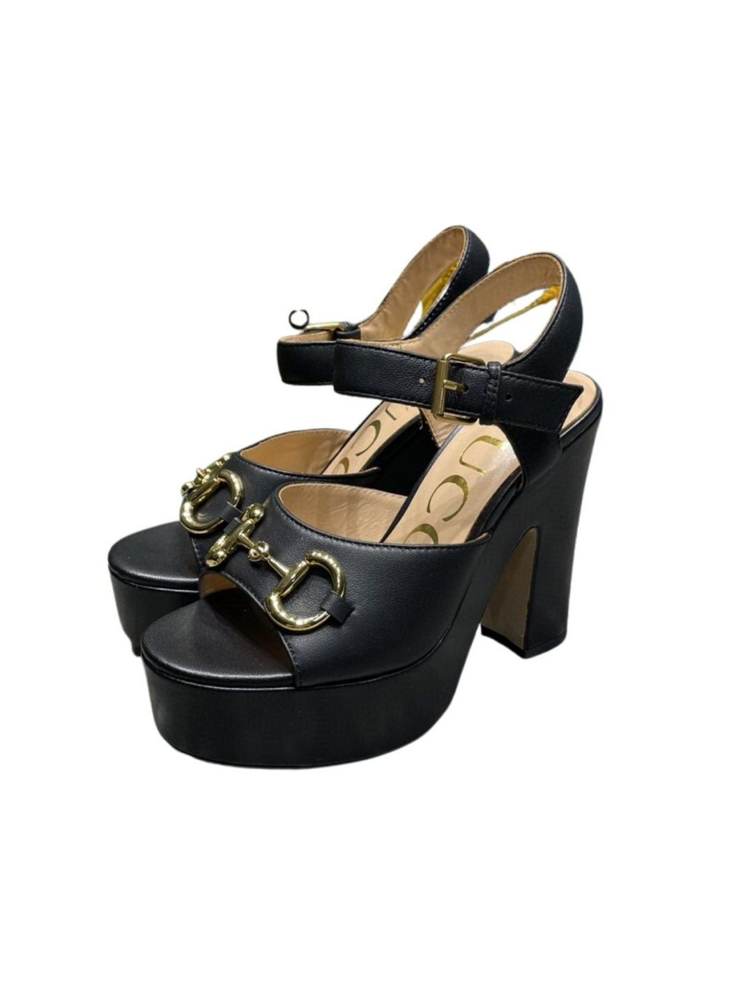 Gucci Platform Sandal With Horsebit Black For Women 674776 BKO00 1000