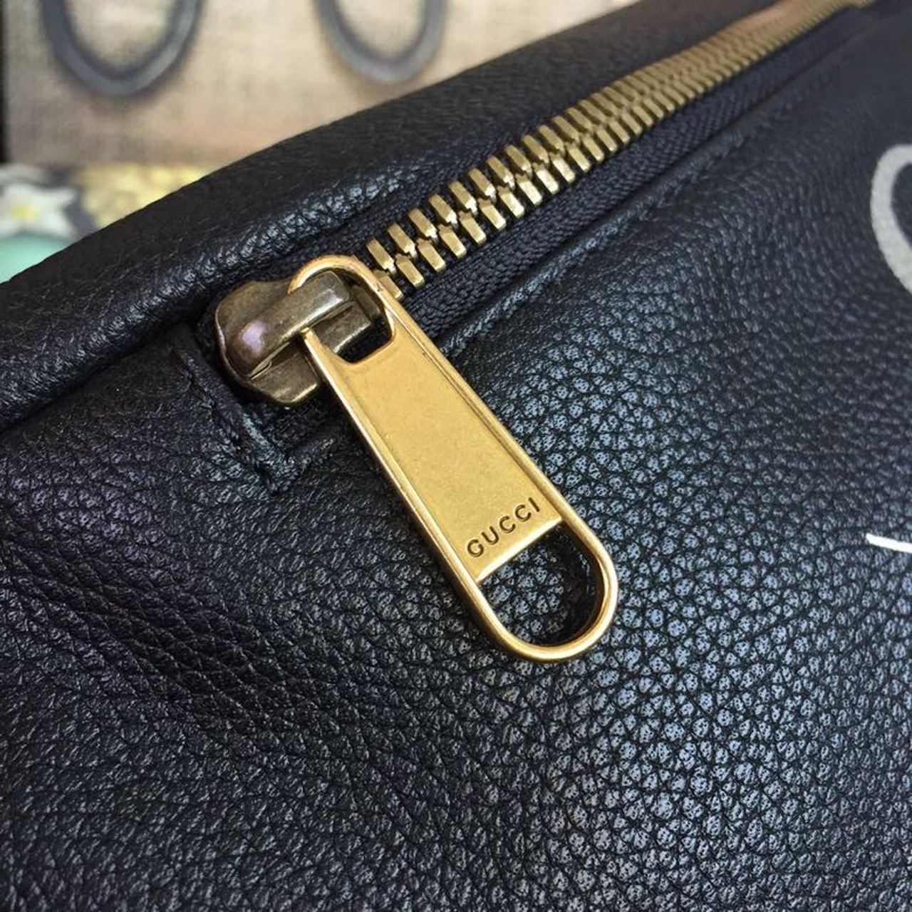 Gucci Print Waist Belt Bag Black For Women And Men 15in/39cm GG 530412