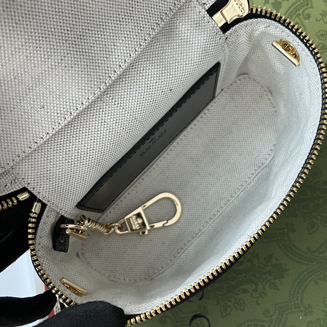 Gucci Quilted GG Mini Handbag Black For Women, Women’s Bags 6.3in/16cm GG 723770 UM8IG 1000