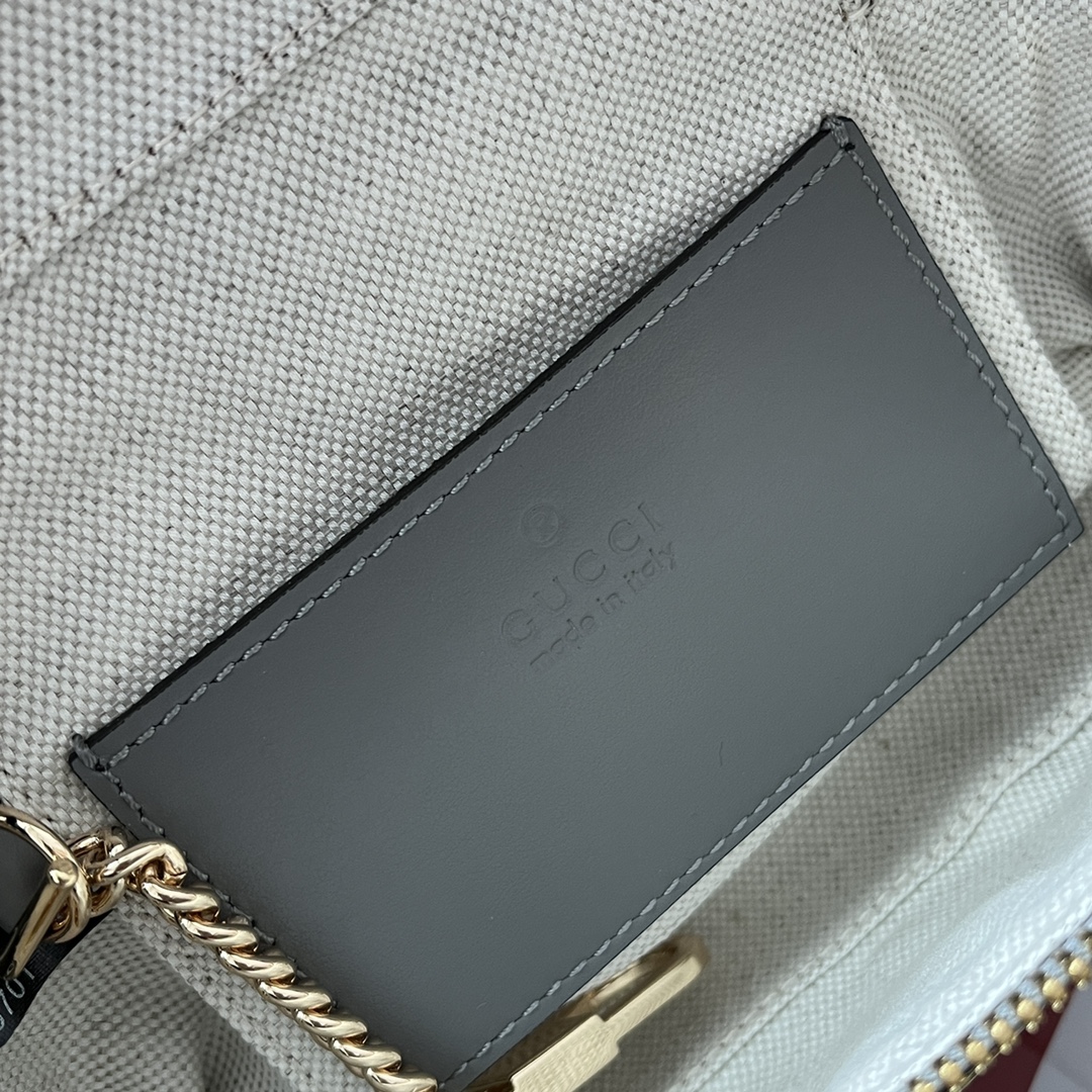 Gucci Quilted GG Mini Handbag Gray For Women, Women’s Bags 6.3in/16cm GG 723770 UM8IG 1275