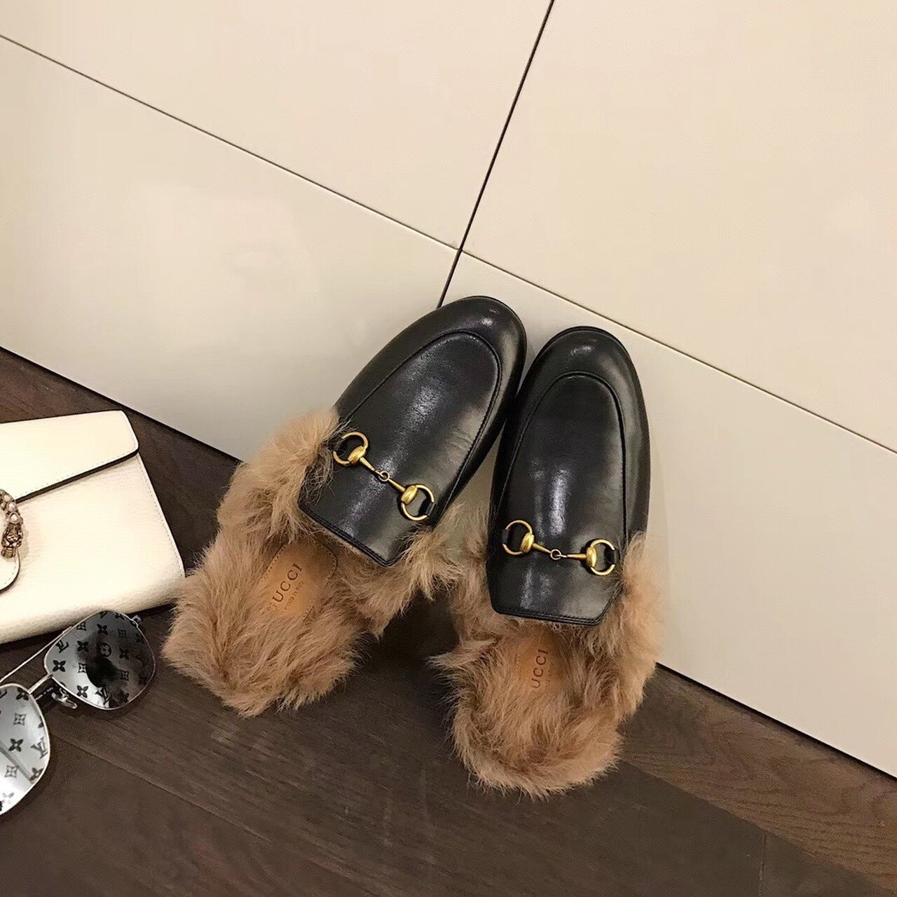 Gucci Re-Edition Women’s Princetown Slipper Mules Black For Women GG 397749 DKHH0 1063