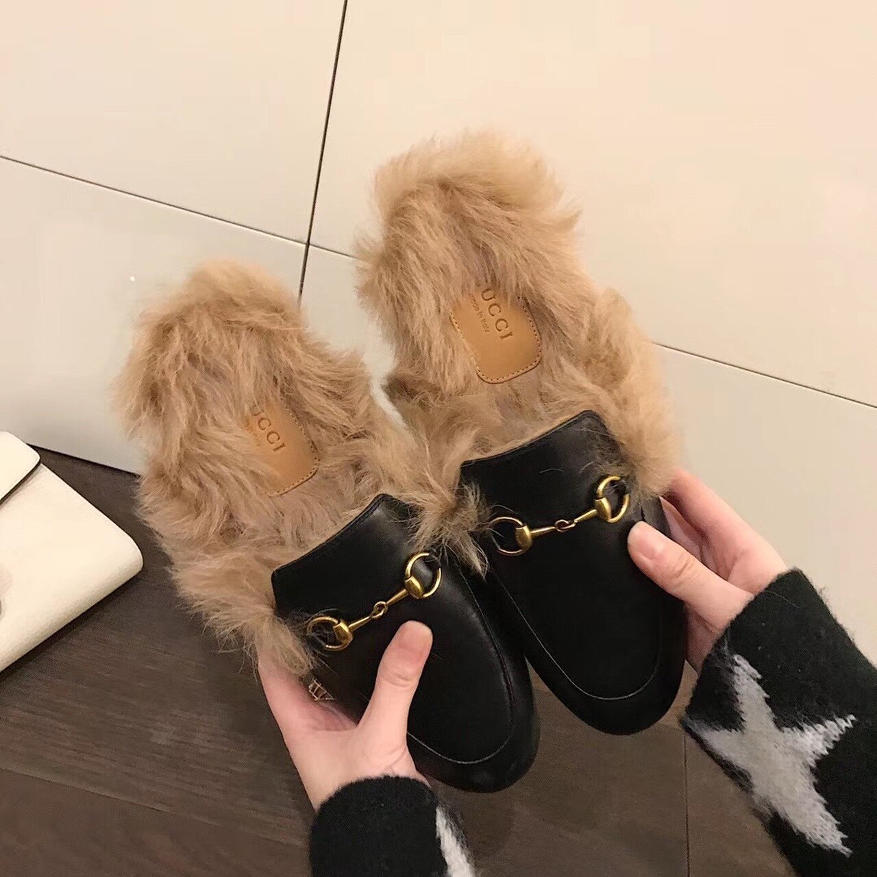 Gucci Re-Edition Women’s Princetown Slipper Mules Black For Women GG 397749 DKHH0 1063