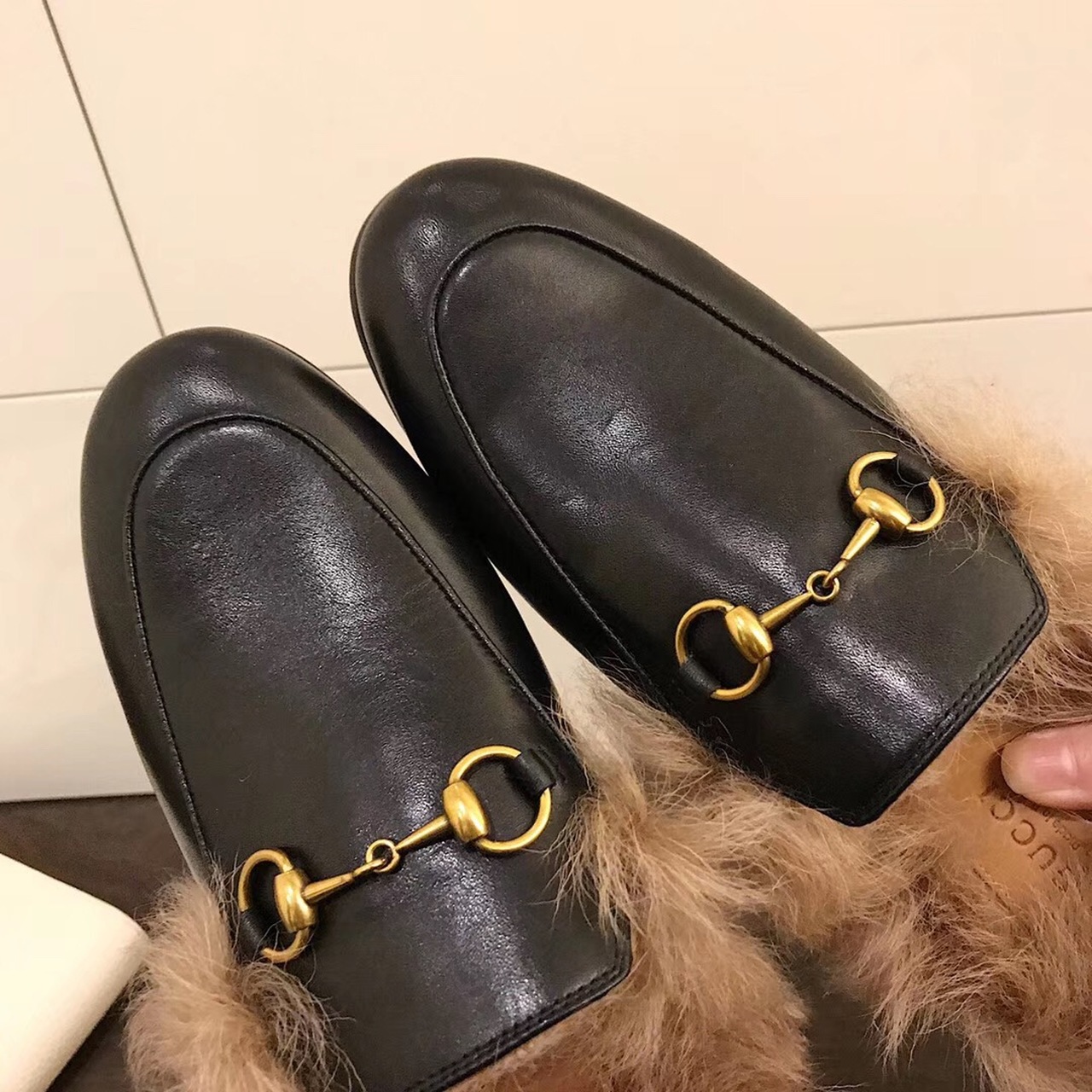 Gucci Re-Edition Women’s Princetown Slipper Mules Black For Women GG 397749 DKHH0 1063