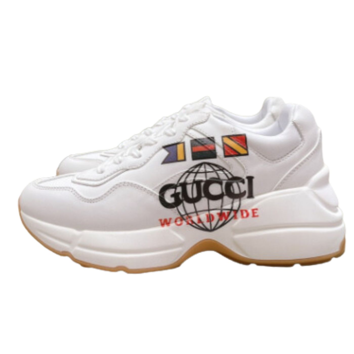 Gucci Rhyton Gucci Logo Sneaker White For Men