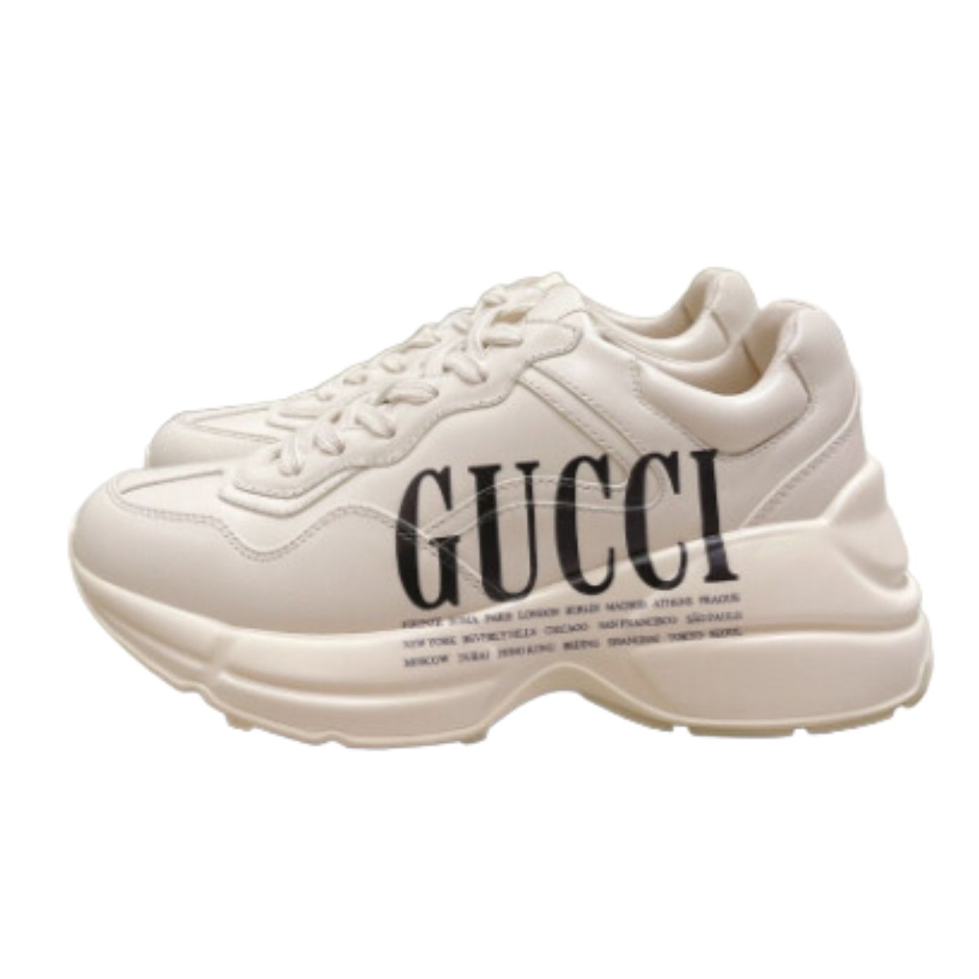 Gucci Rhyton Gucci Logo Sneaker White For Men