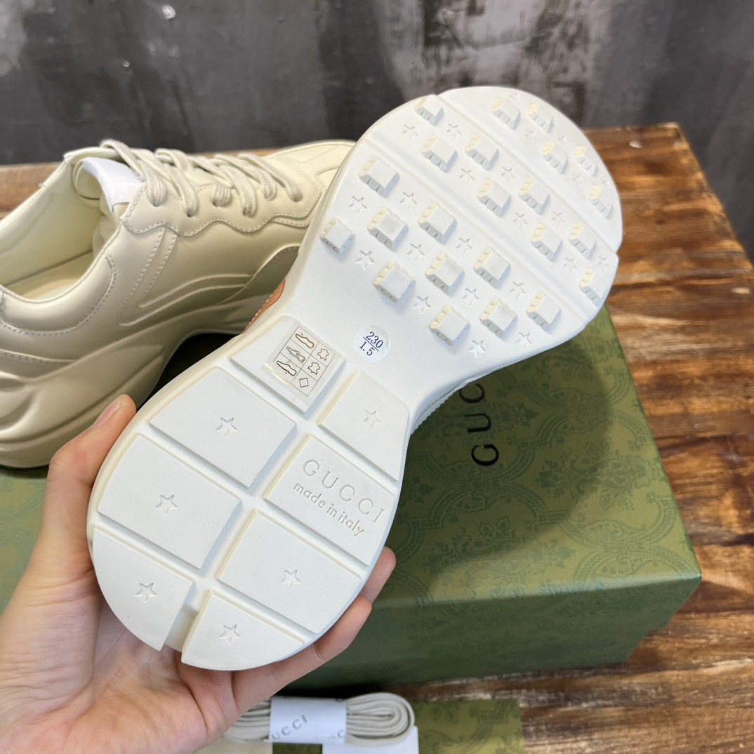 Gucci Rhyton Sneaker With Animal Print White For Men 737521 DRW00 9522