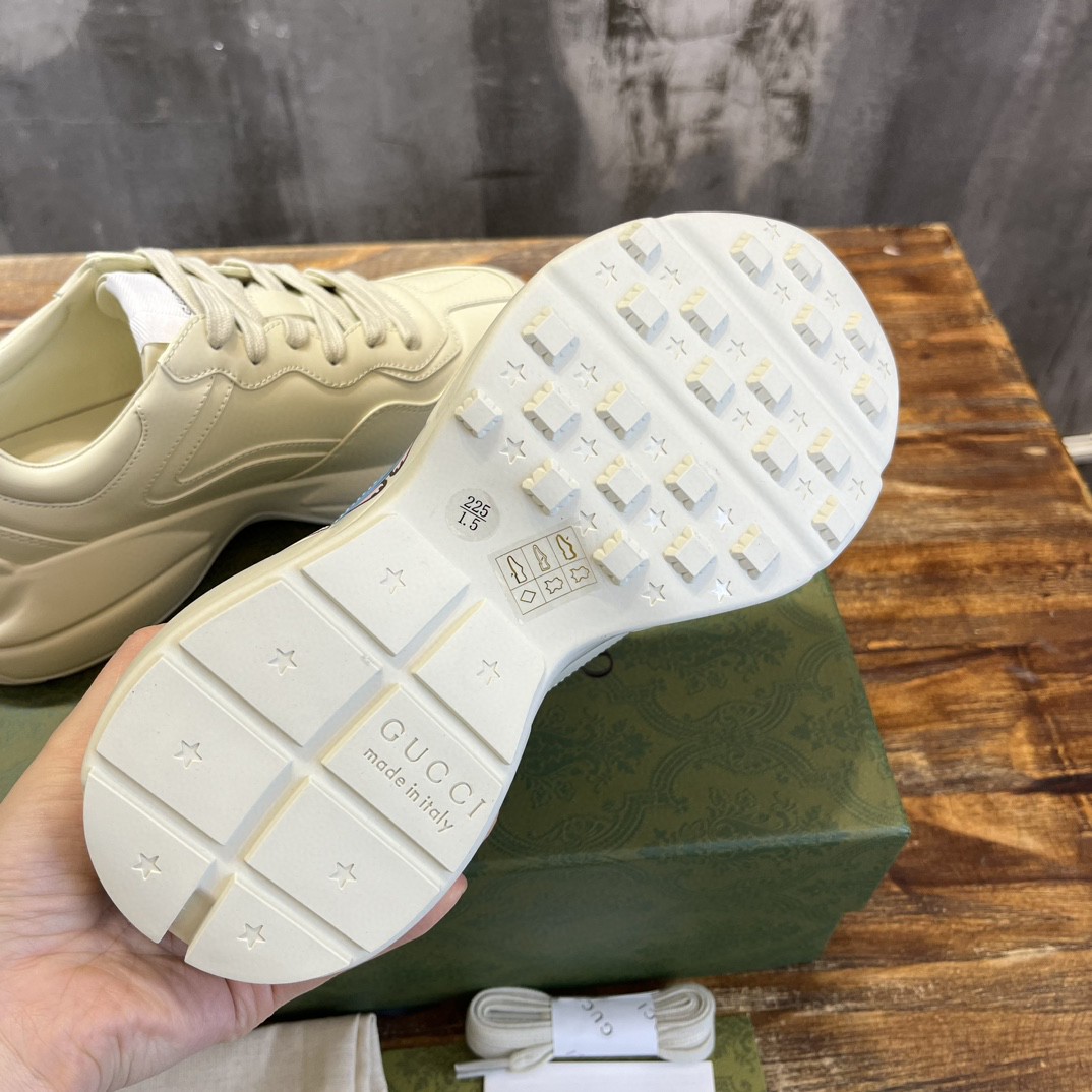 Gucci Rhyton Sneaker With Animal Print White For Men