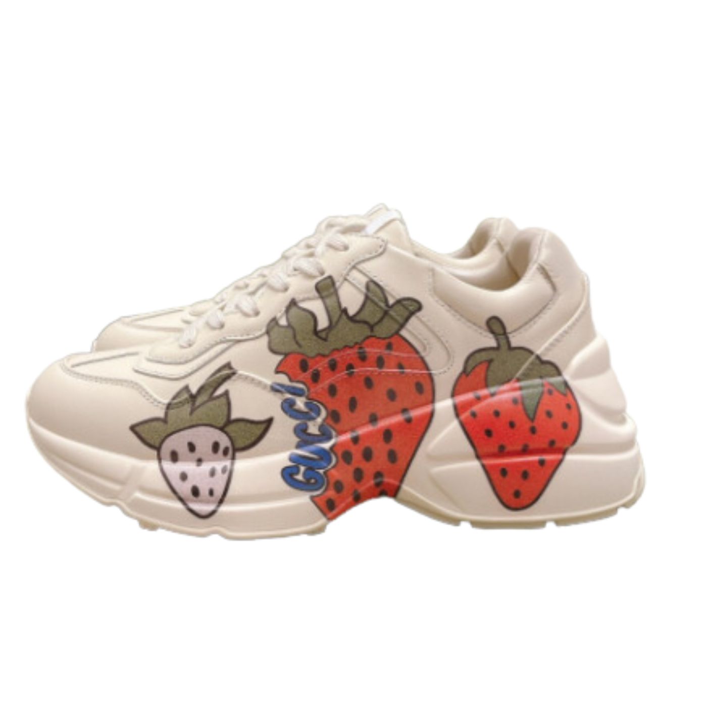 Gucci Rhyton Strawberry Sneaker White For Men 576963-DRW00-9522
