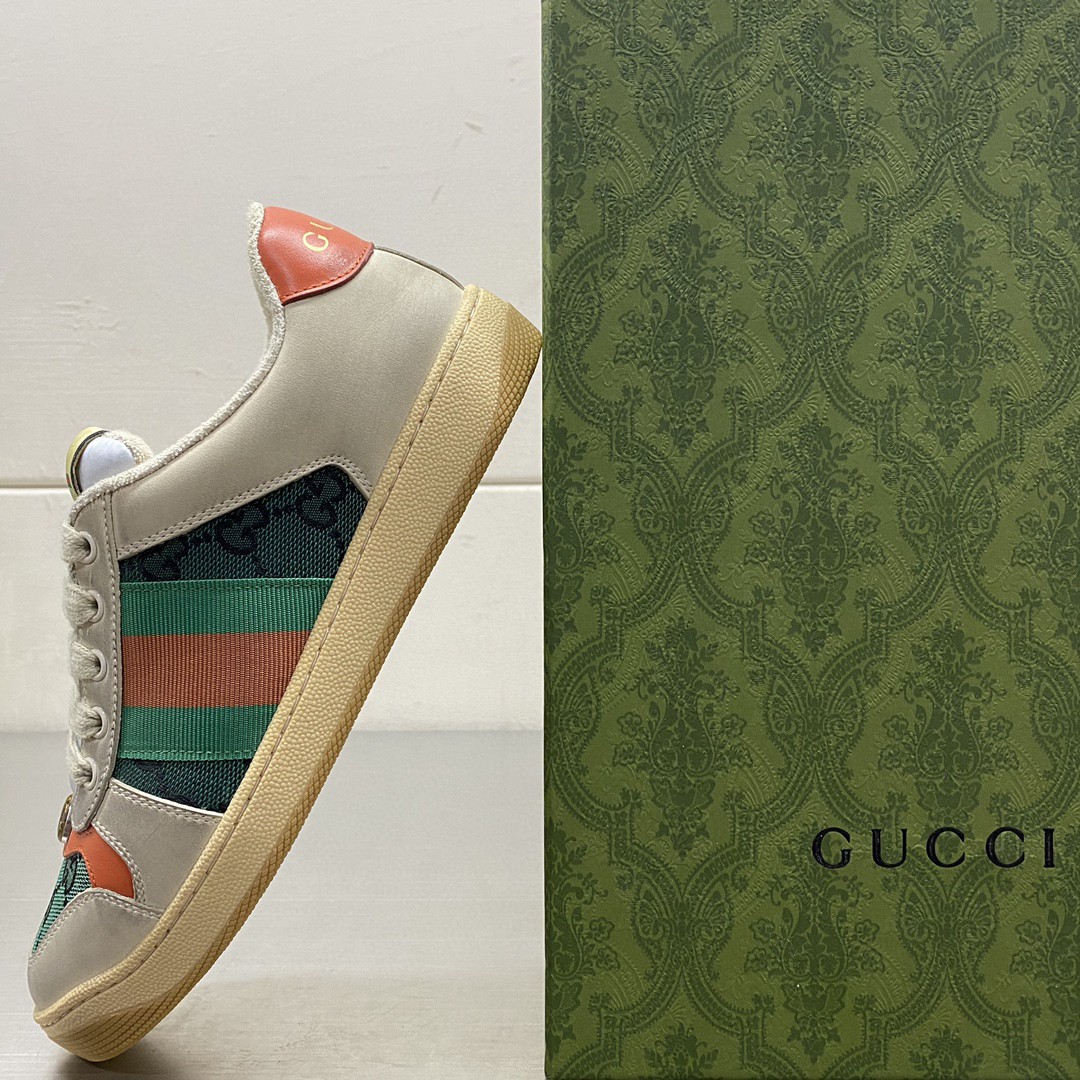 Gucci Screener GG Sneaker Beige For Men