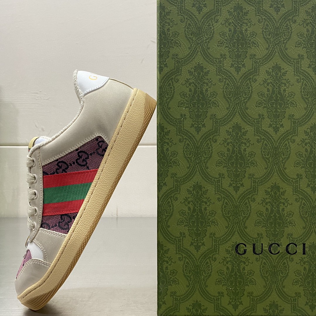 Gucci Screener GG Sneaker Cream For Men