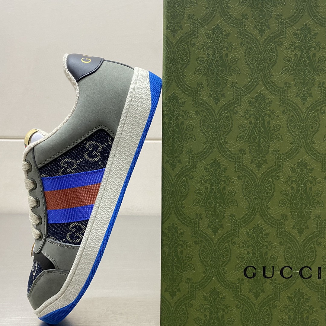Gucci Screener GG Sneaker Dark Grey For Men