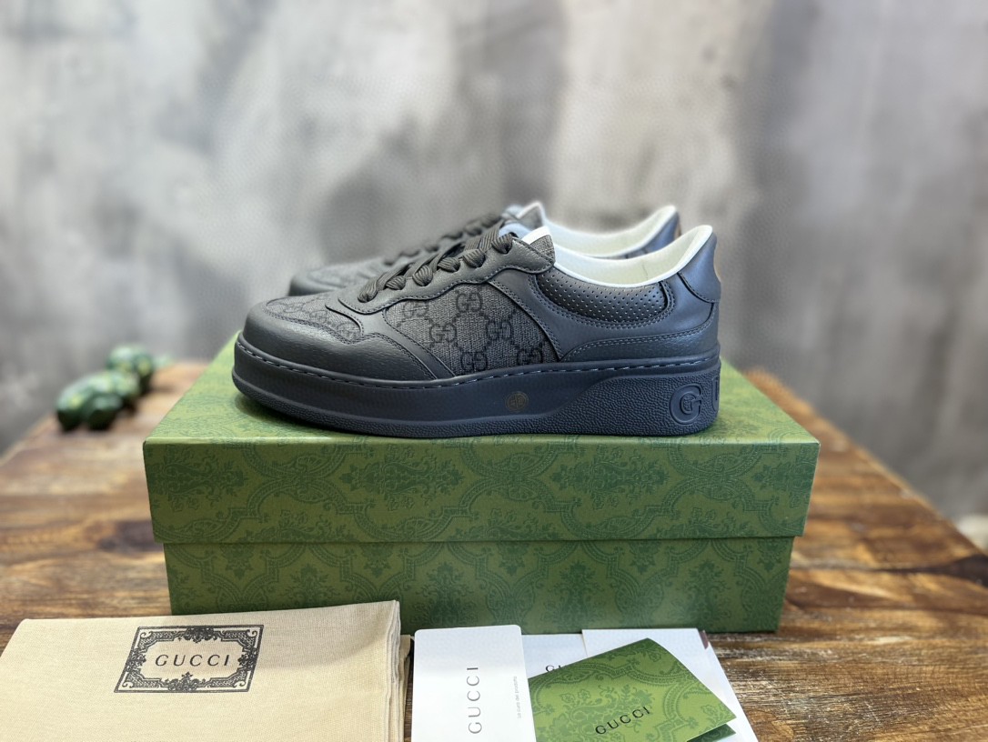 Gucci Screener GG Sneaker Dark Grey For Men