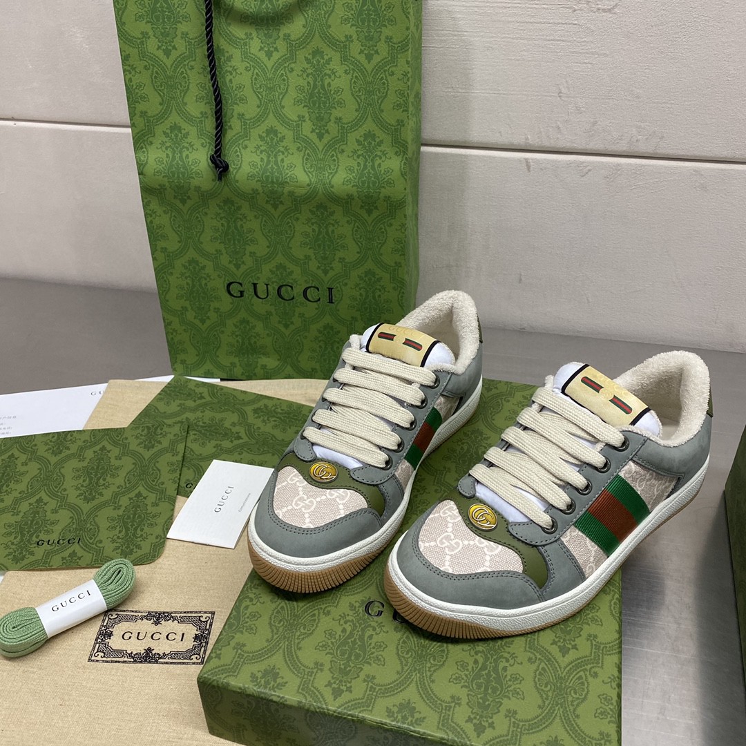 Gucci Screener GG Sneaker Grey For Men