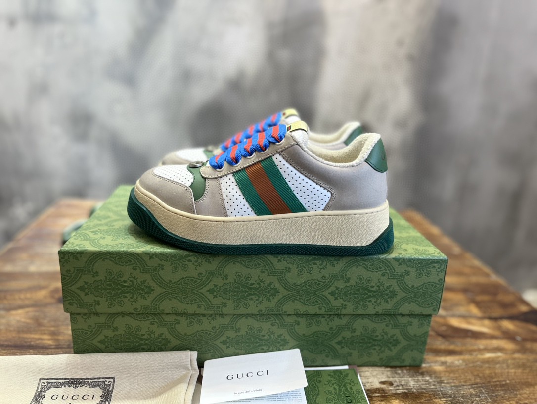 Gucci Screener GG Sneaker Grey For Men