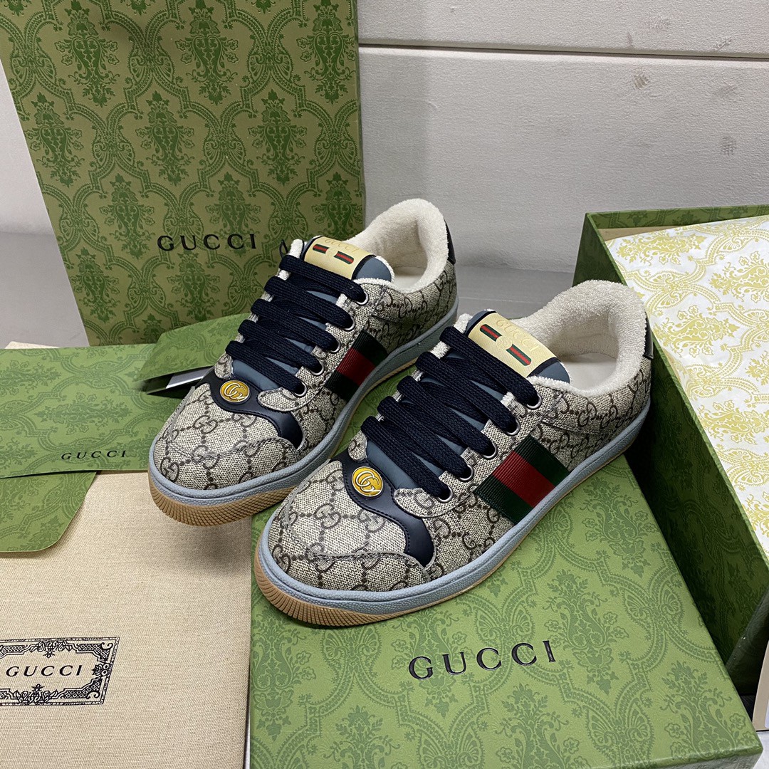 Gucci Screener GG Sneaker Grey For Men
