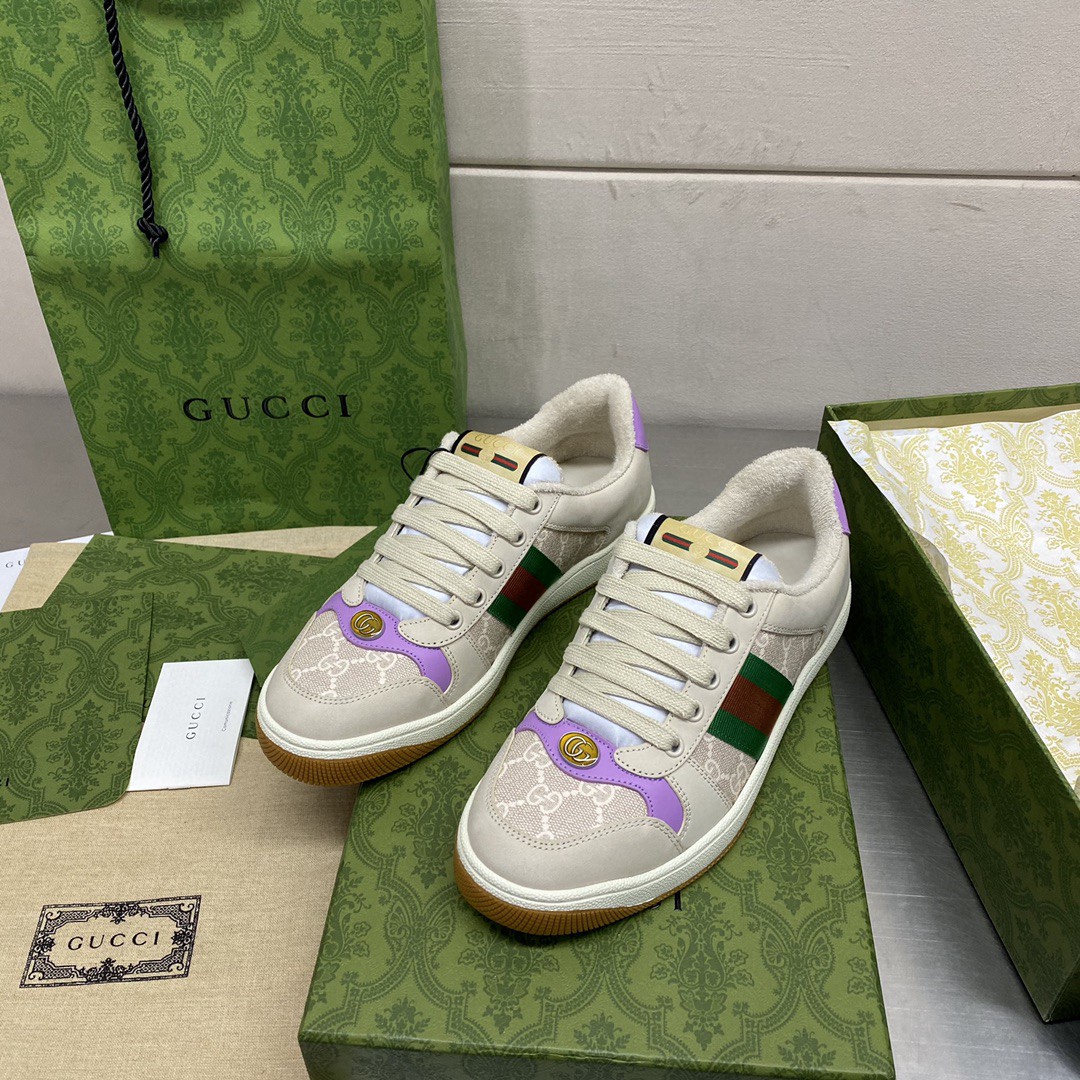 Gucci Screener GG Sneaker Light Grey For Men