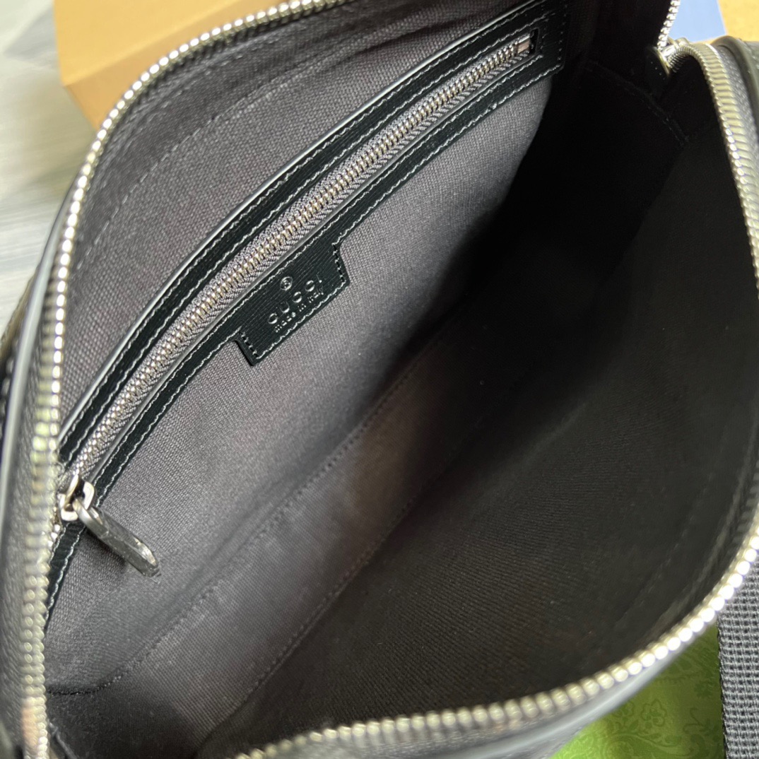 Gucci Shoulder Bag With Interlocking G Black GG Supreme Canvas For Women  9.6in/24.5cm