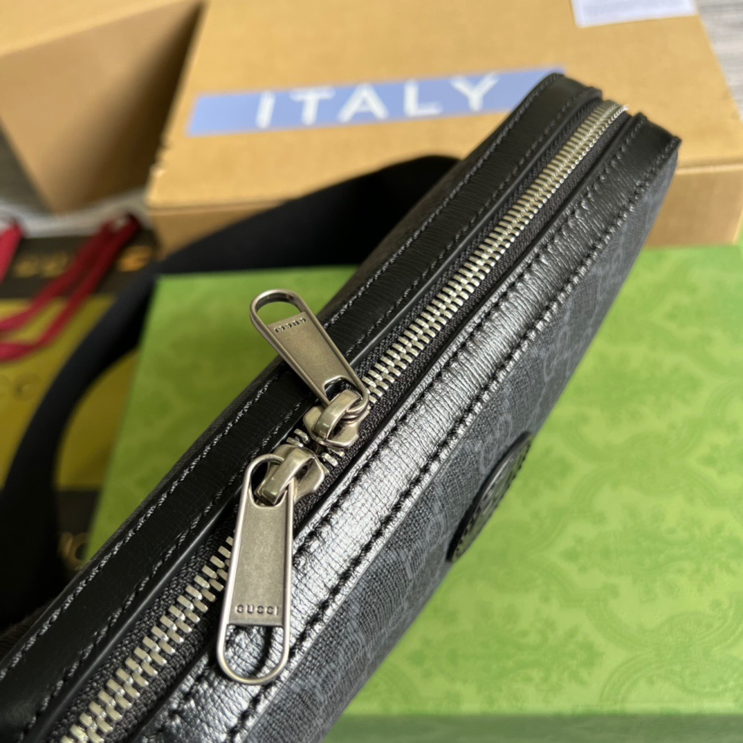 Gucci Shoulder Bag With Interlocking G Black GG Supreme Canvas For Women  9.6in/24.5cm