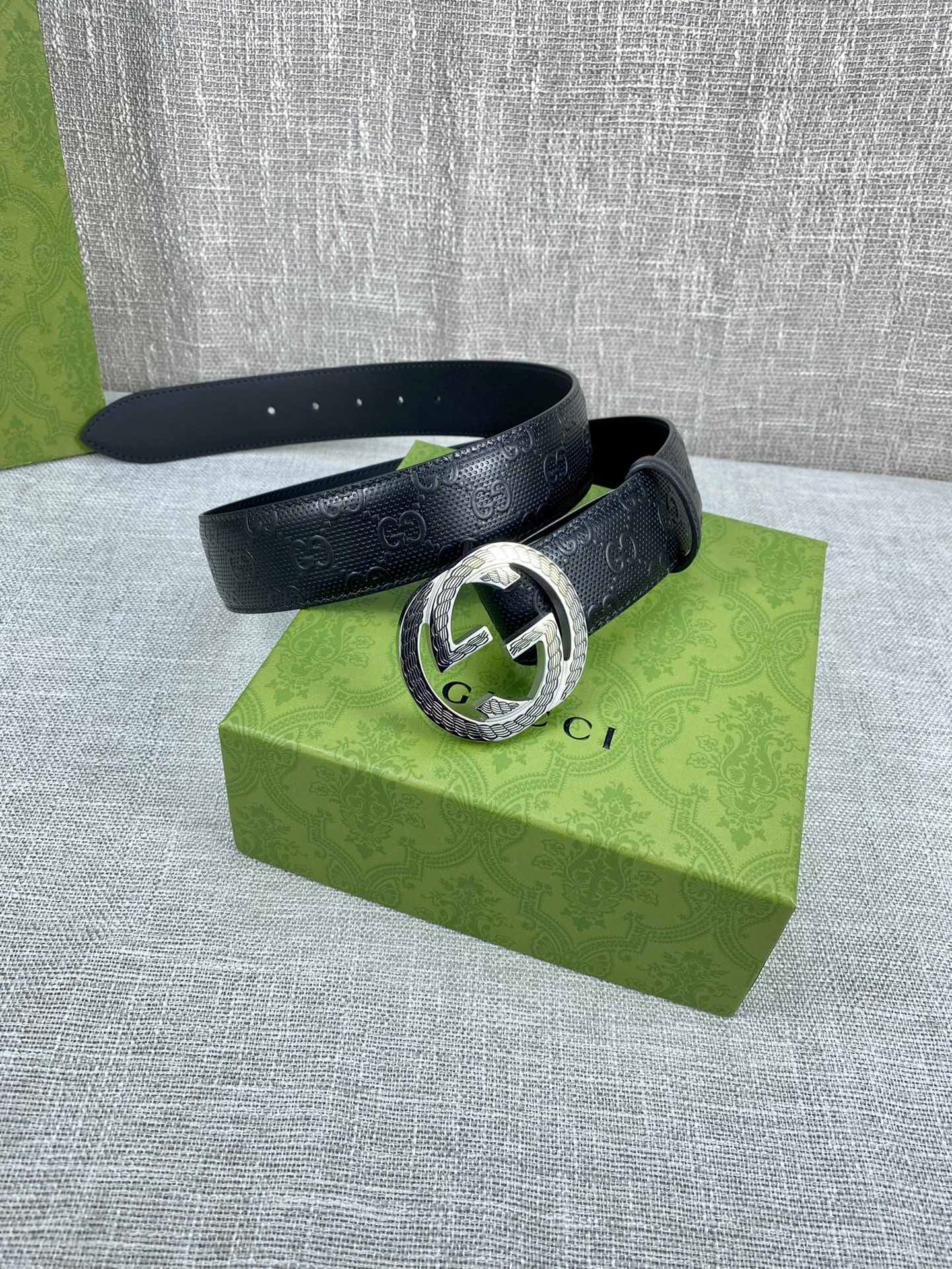 Gucci Signature Belt Black For Women, Women Belt