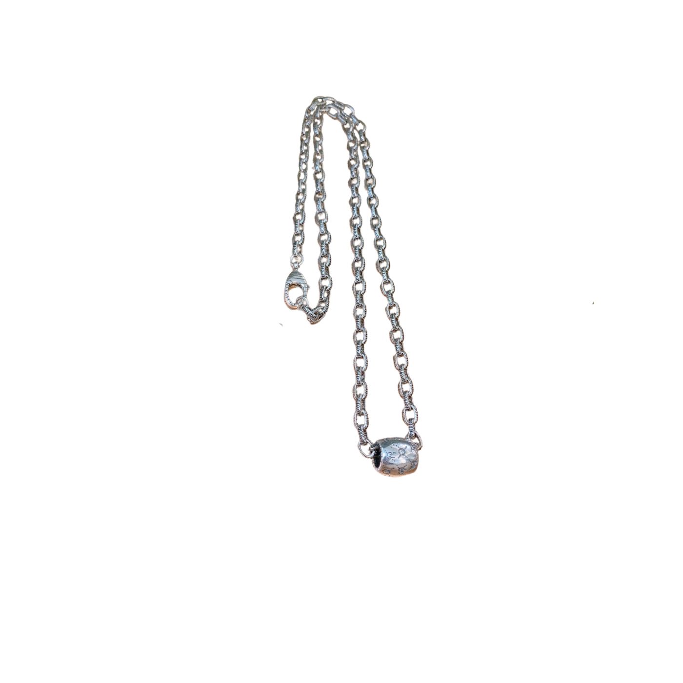 Gucci Simple Pendant Necklace Silver Tone For Women