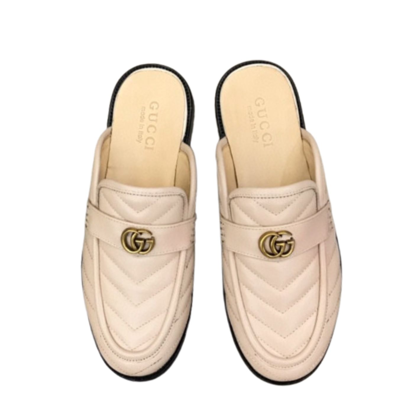 Gucci Slipper With Interlocking G Beige For Men