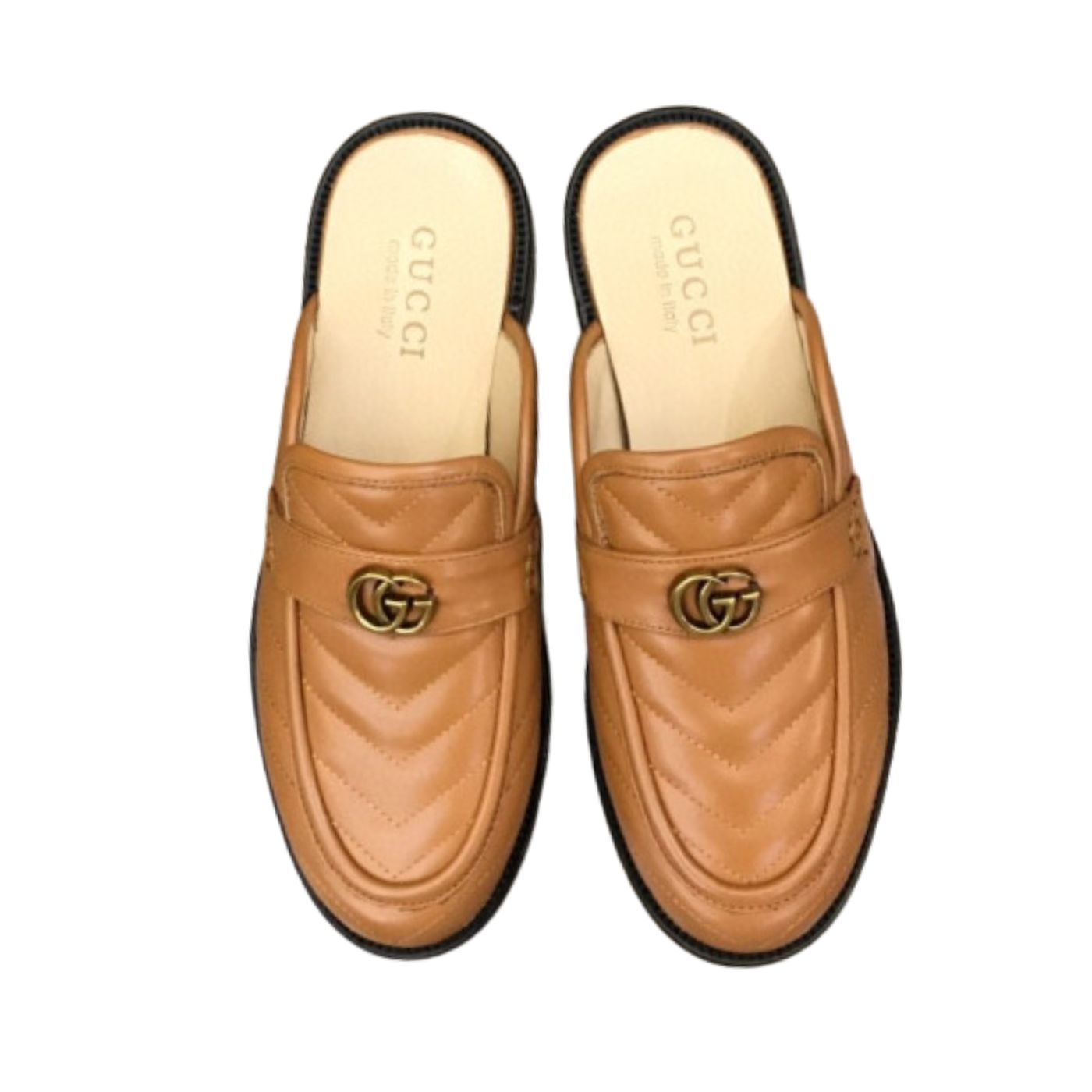Gucci Slipper With Interlocking G Green For Men