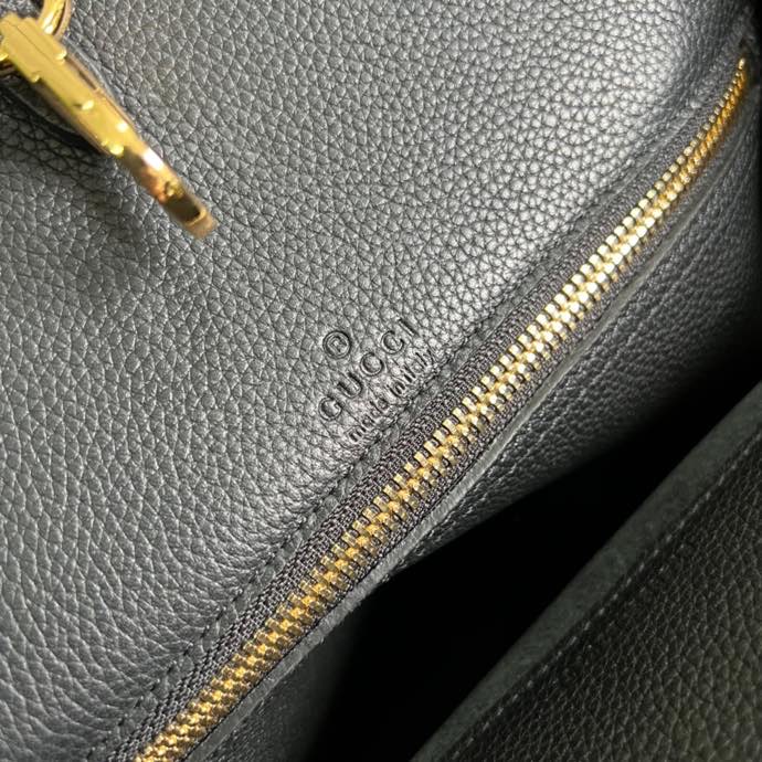 Gucci Small tote With Gucci Logo Black For Women 12.4in/31.5cm GG 674822 0E8IG 1000