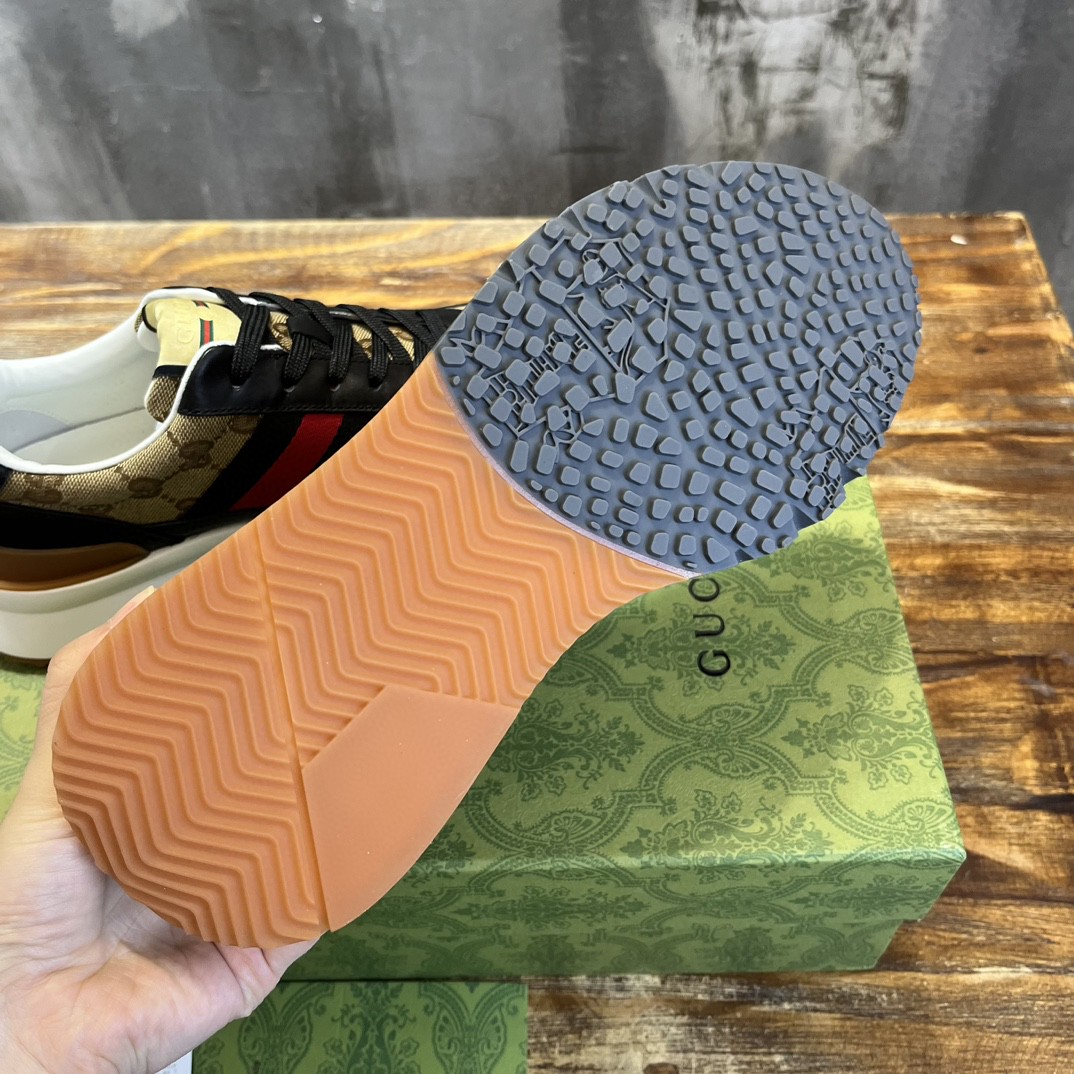 Gucci Sneaker With Web Beige For Men