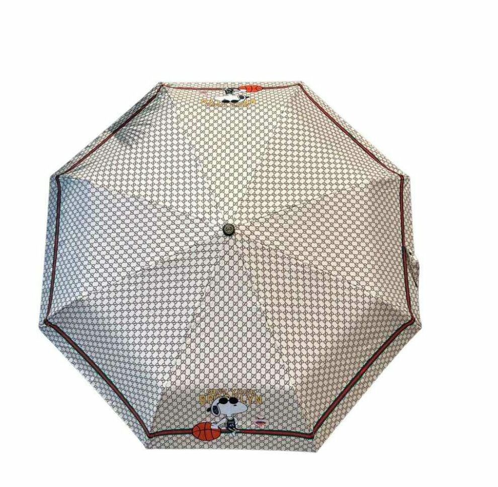 Gucci Snoopy Printed Folding Umbrella White