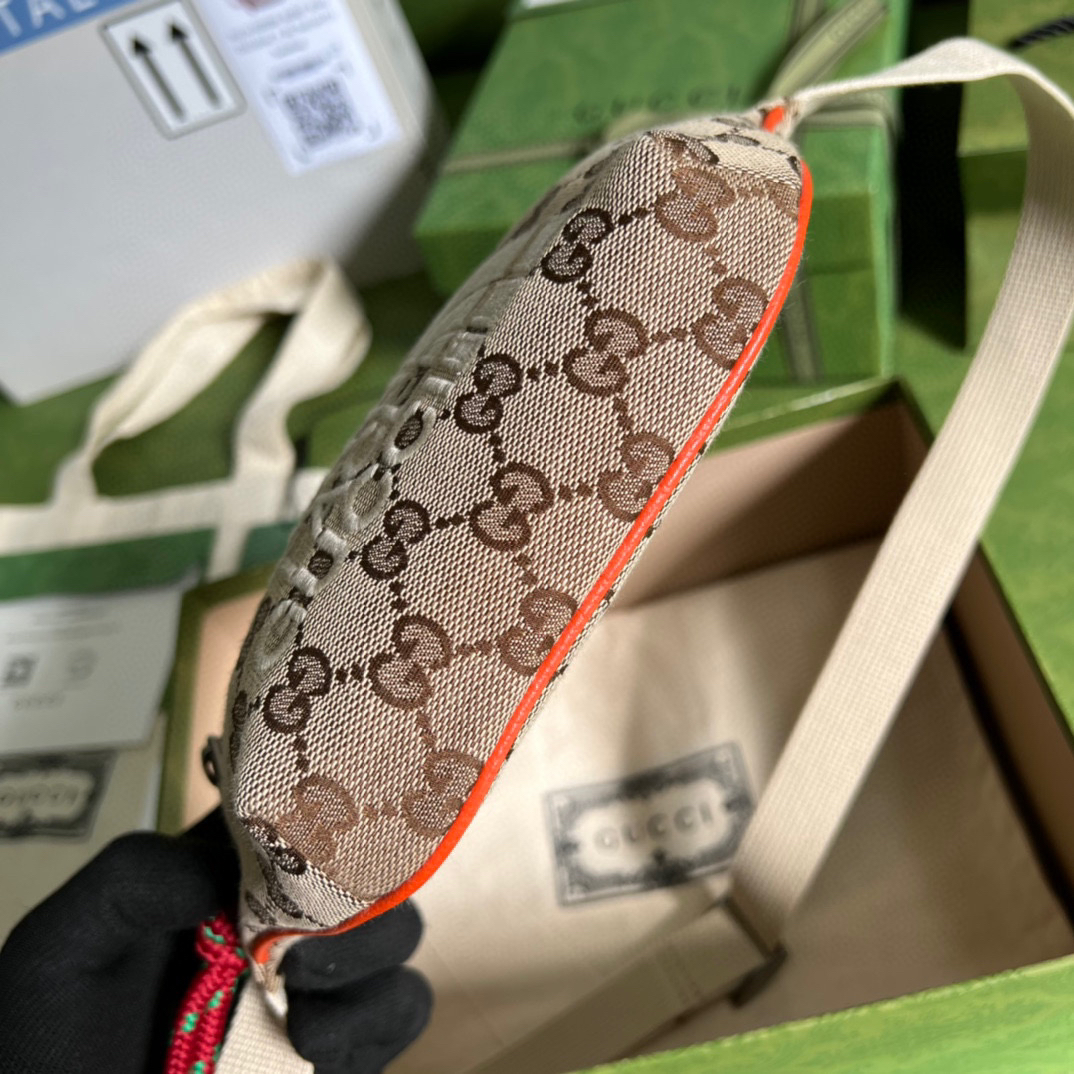 Gucci The North Face x Gucci Belt Bag Beige And Ebony Original GG Canvas For Women 8.7in/22cm 650299 GY5UN 8895