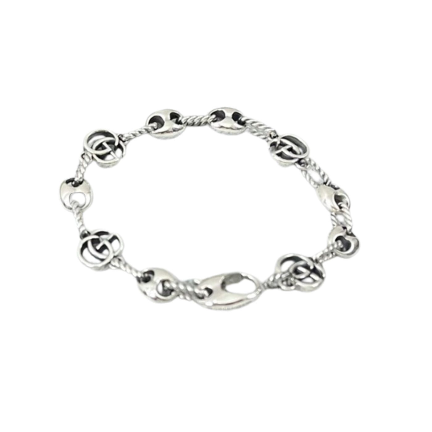 Gucci Twist Flower Bracelet Silver For Women