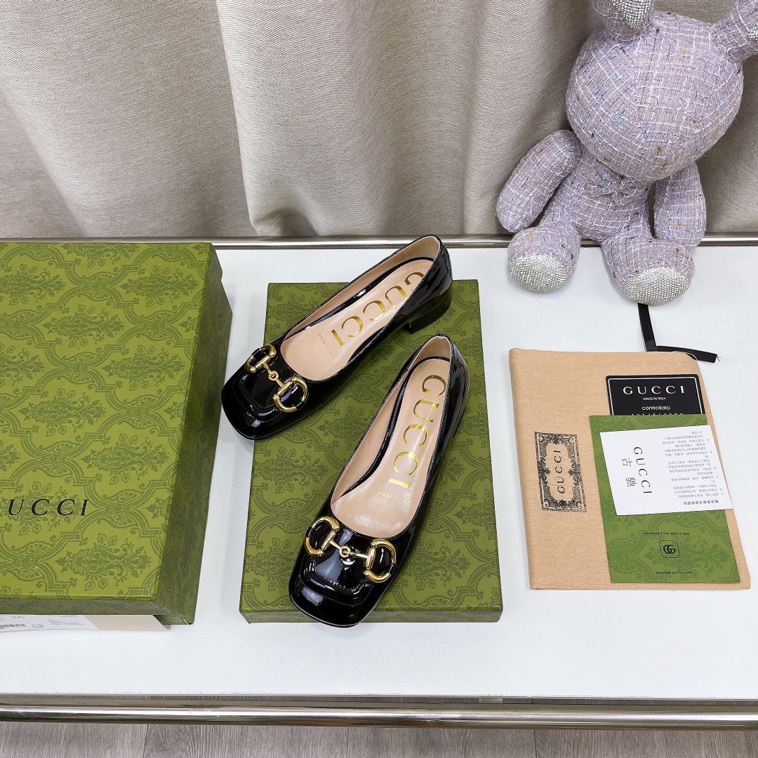 Gucci Women’s Ballet Flat With Horsebit Black For Women GG 645600 C9D00 1000