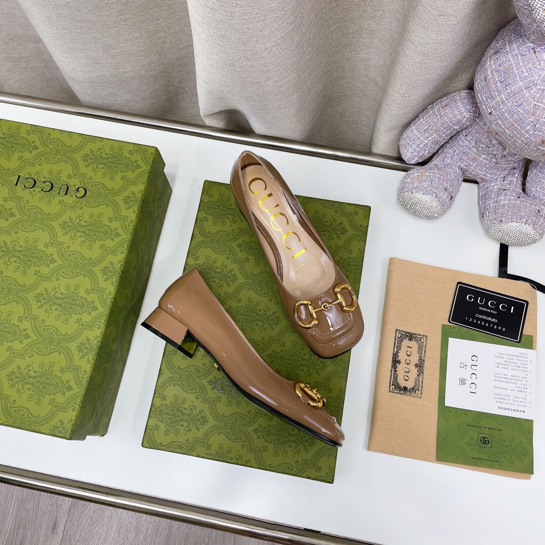 Gucci Women’s Ballet Flat With Horsebit Green For Women GG